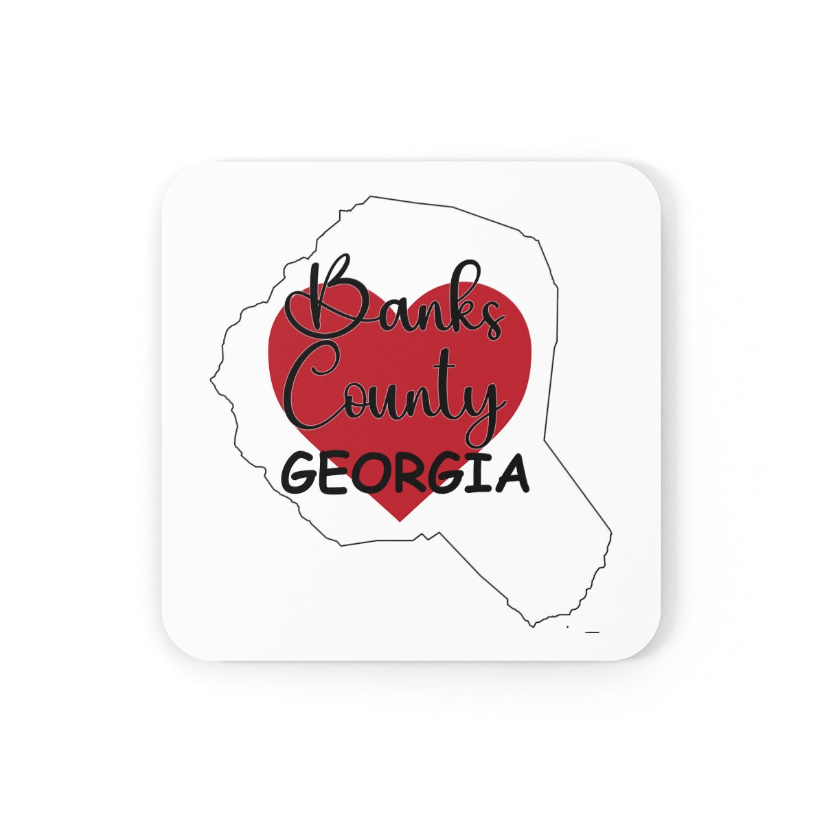 Banks County Georgia Corkwood Coaster Set