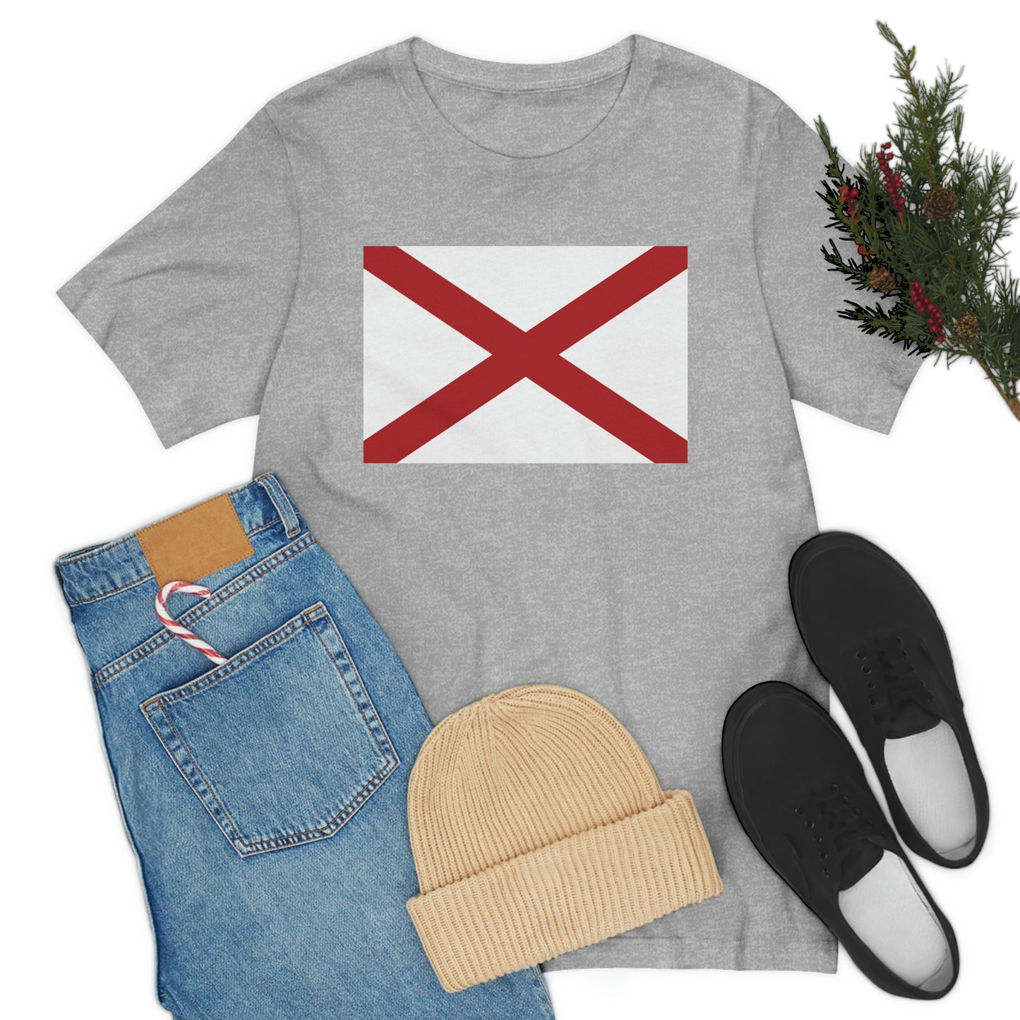 Alabama Flag Unisex Jersey Short Sleeve T-shirt