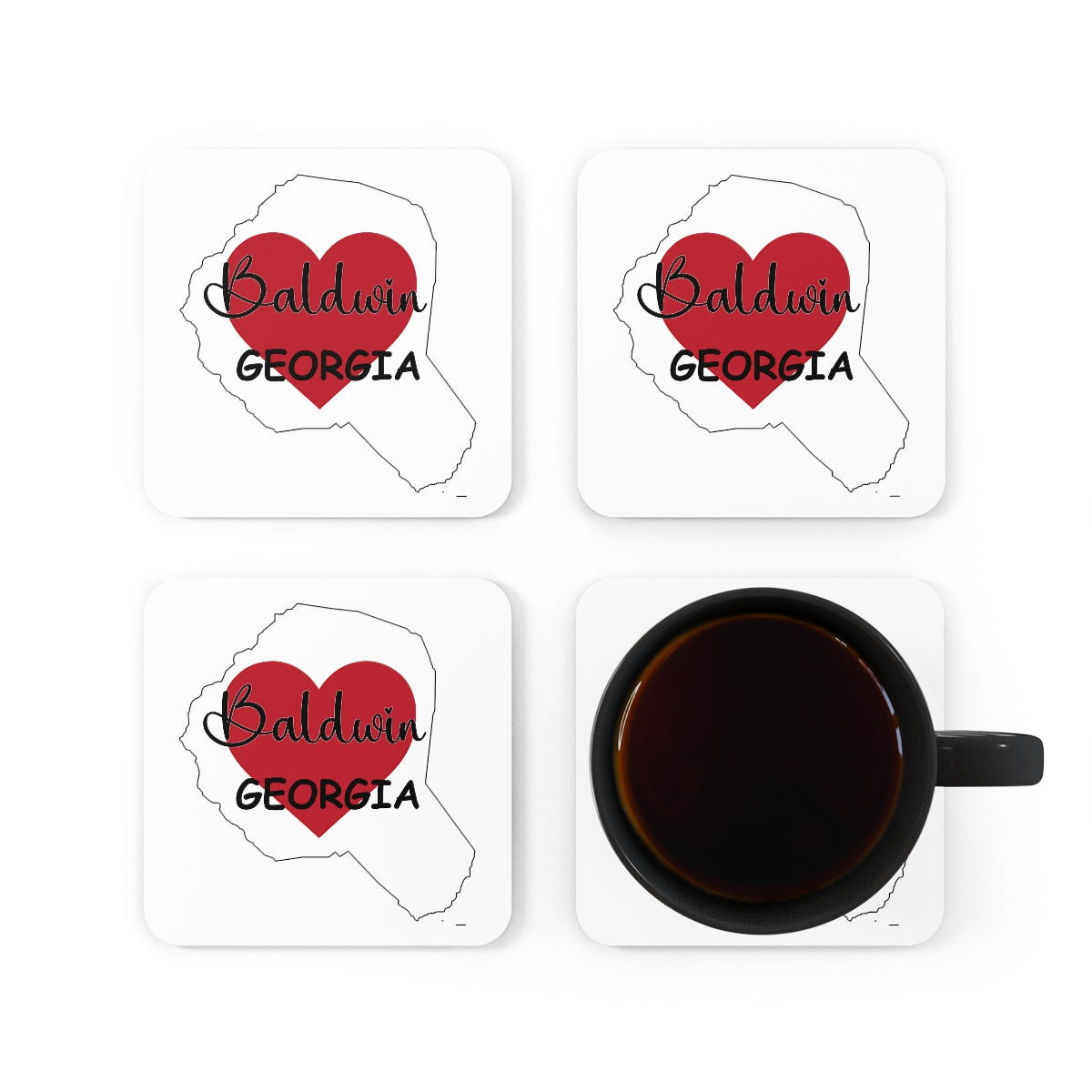 Baldwin Georgia Corkwood Coaster Set