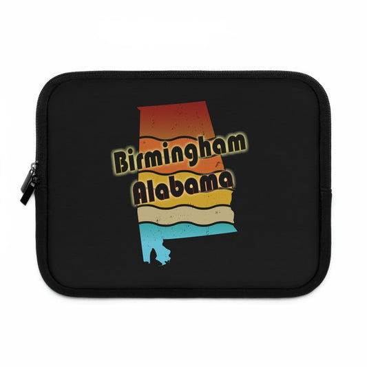 Birmingham Alabama Retro Sunset Laptop Sleeve