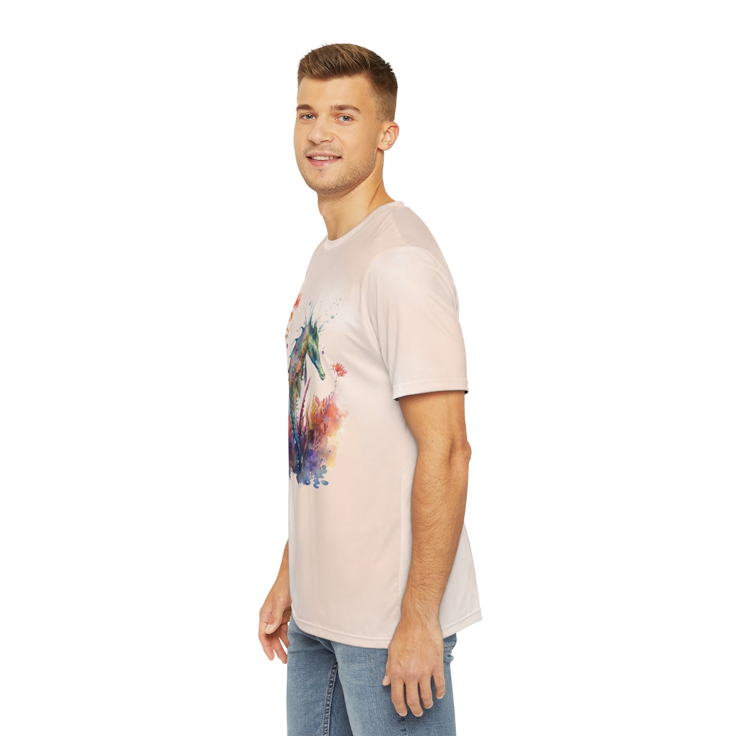 Dragon on Watercolor Background T-shirt