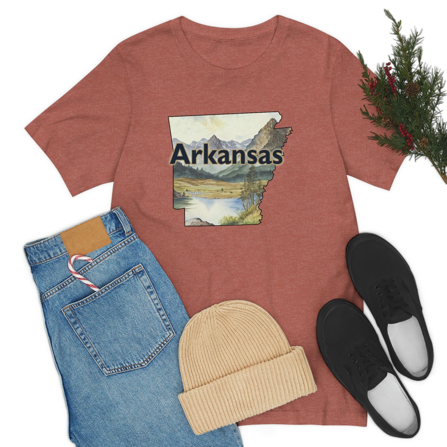 Arkansas Landscape Unisex Jersey Short Sleeve Tee Tshirt T-shirt