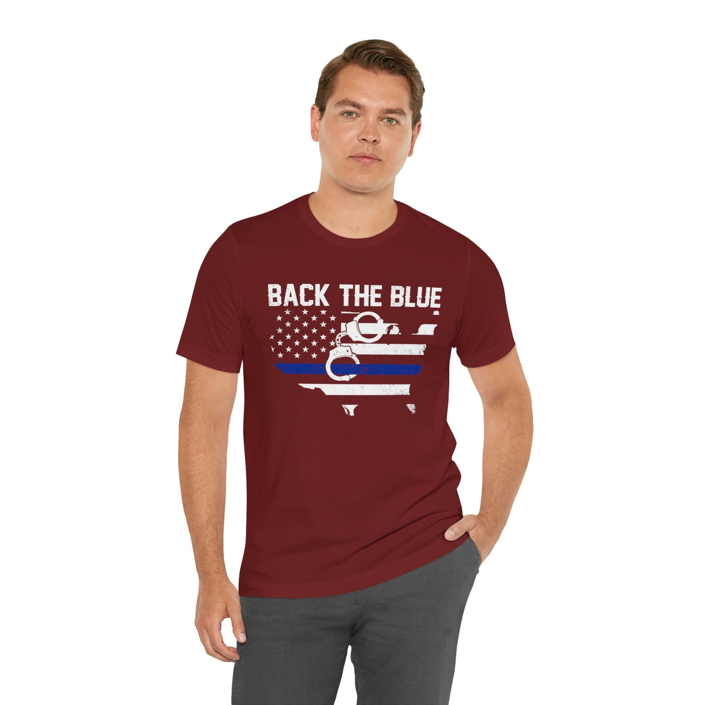 Back the Blue Police Short Sleeve T-shirt