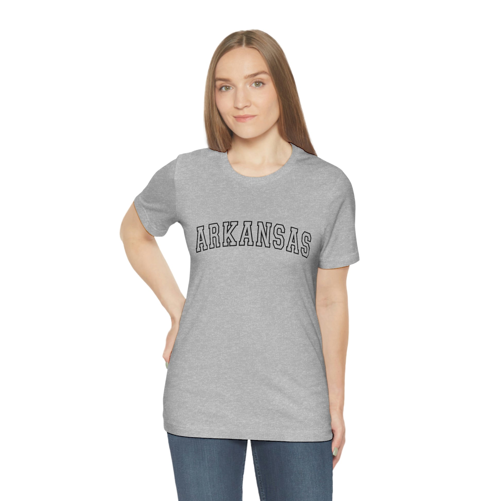 Arkansas Varsity Letters Arch Unisex Jersey Short Sleeve Tee Tshirt T-shirt