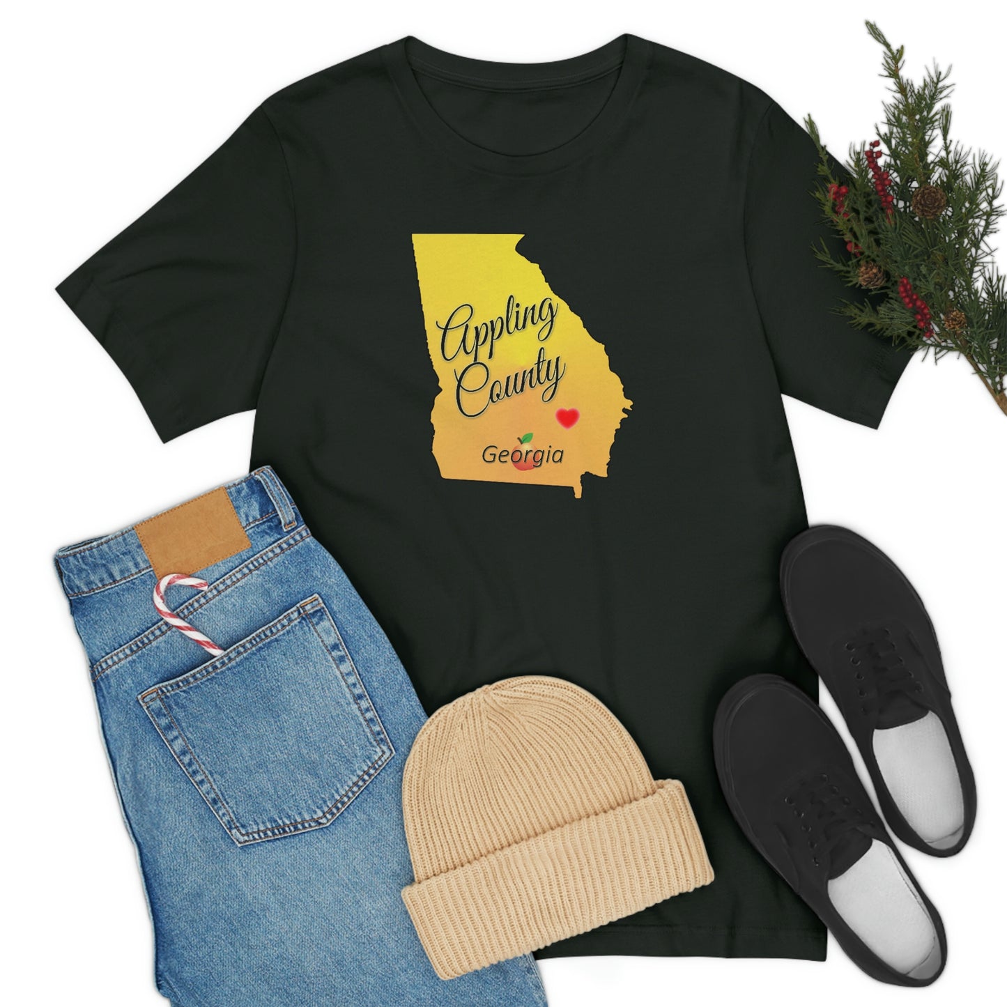 Appling County Georgia Unisex Jersey Short Sleeve Tee