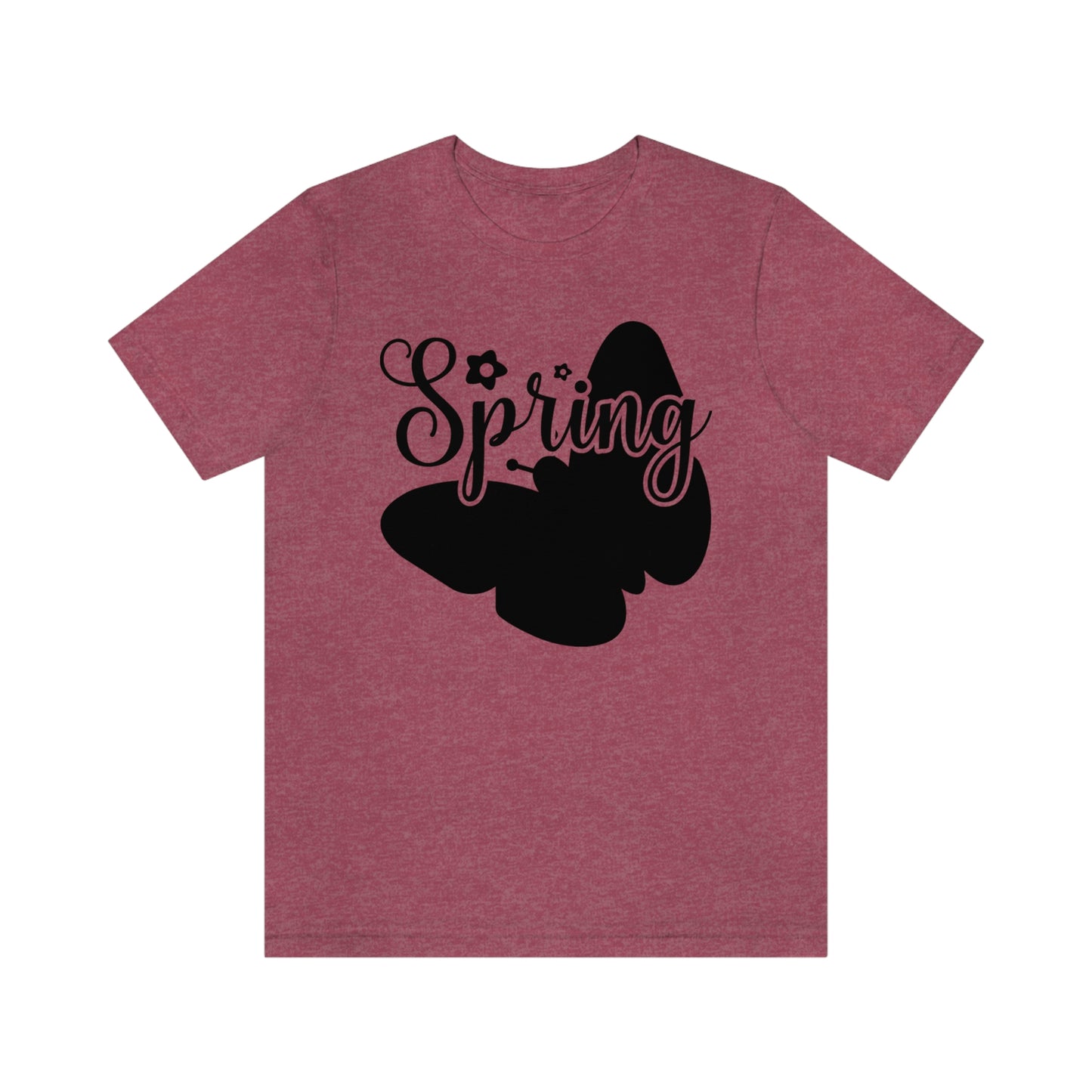 Butterfly Silhouette Spring Unisex Jersey Short Sleeve Tee