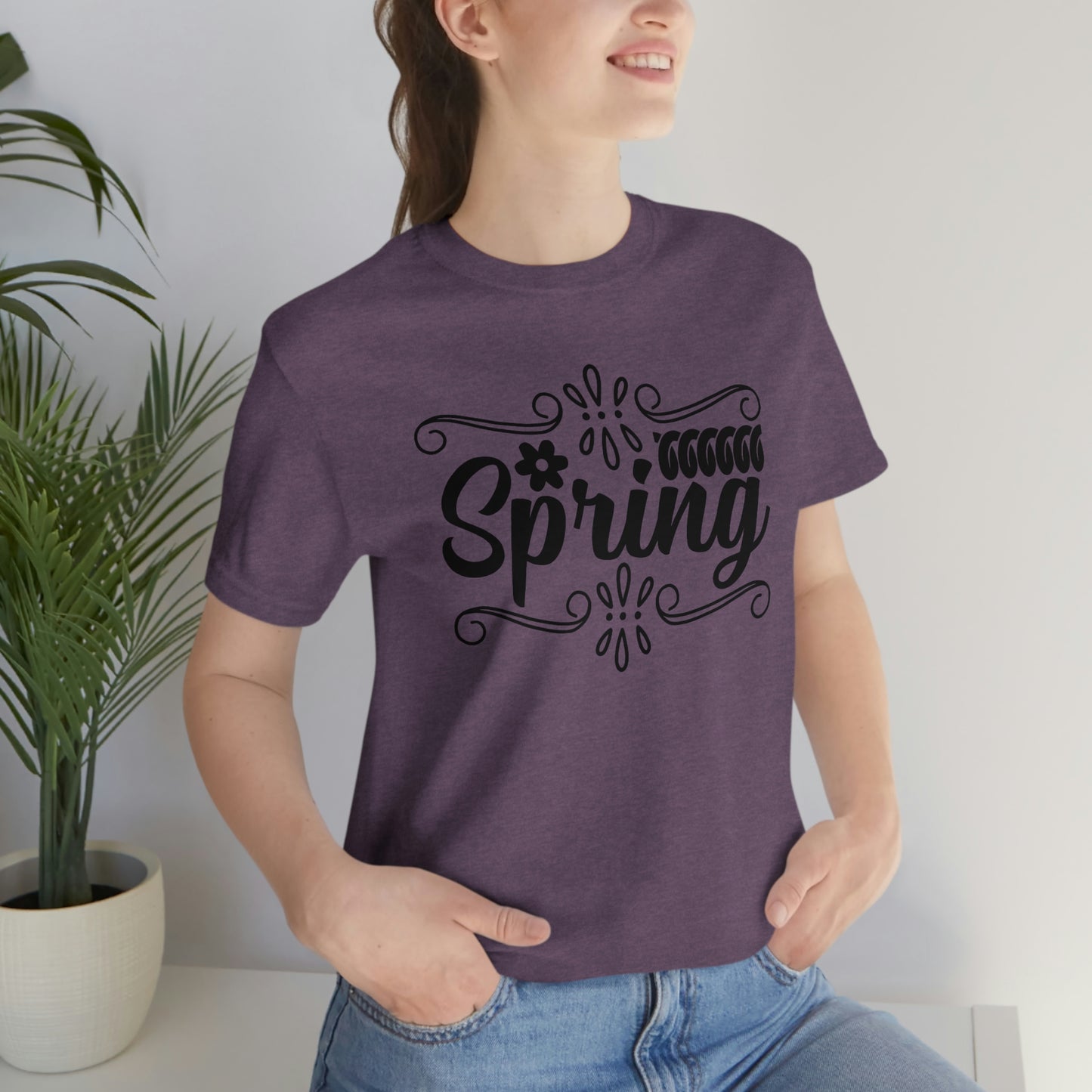 Spring with Frame Unisex Jersey Short Sleeve Tee