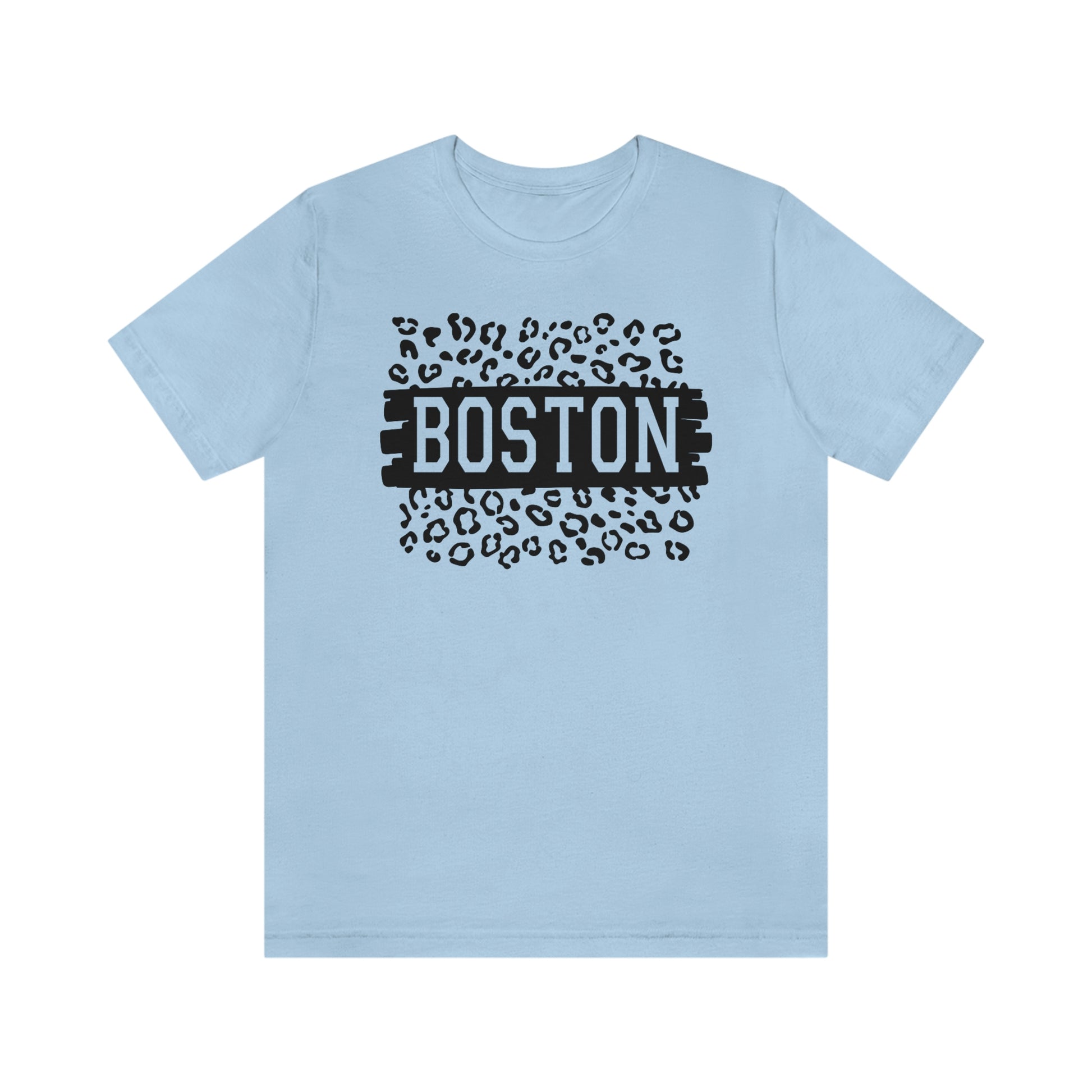 Boston Leopard Print Short Sleeve T-shirt