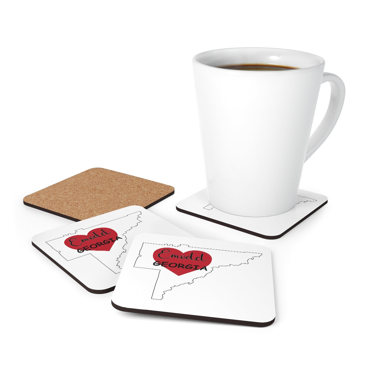 Emodel Georgia Corkwood Coaster Set