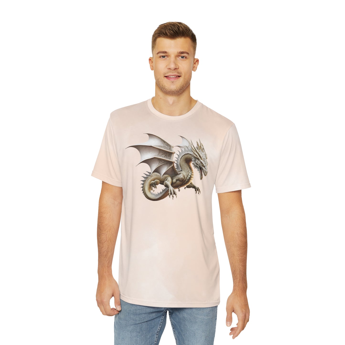 Dragon on Watercolor Background T-shirt