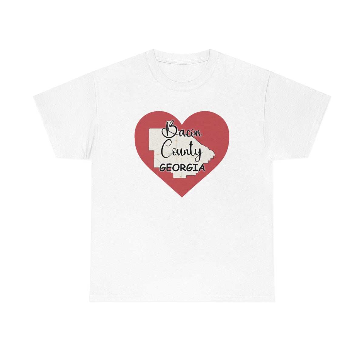 Bacon County Georgia Unisex Heavy Cotton Tee