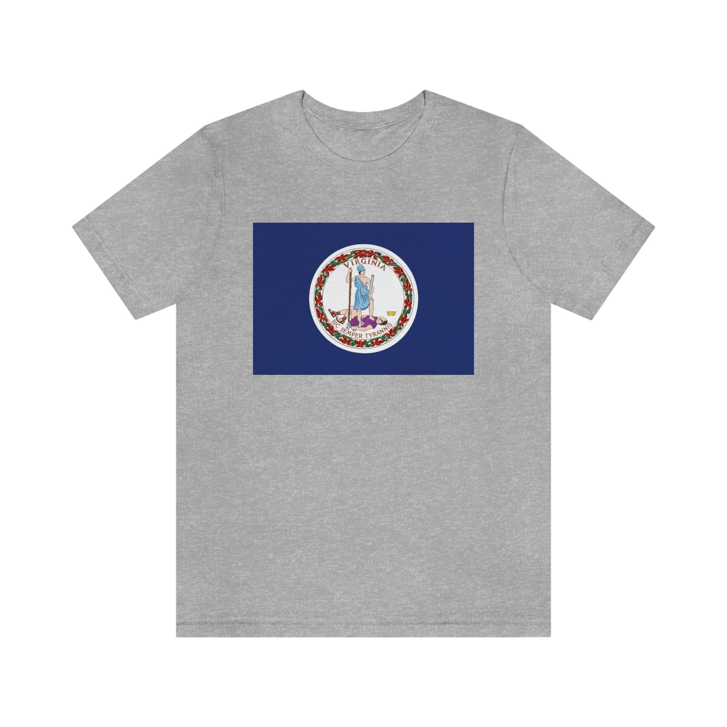 Virginia Flag Unisex Jersey Short Sleeve Tee Tshirt T-shirt