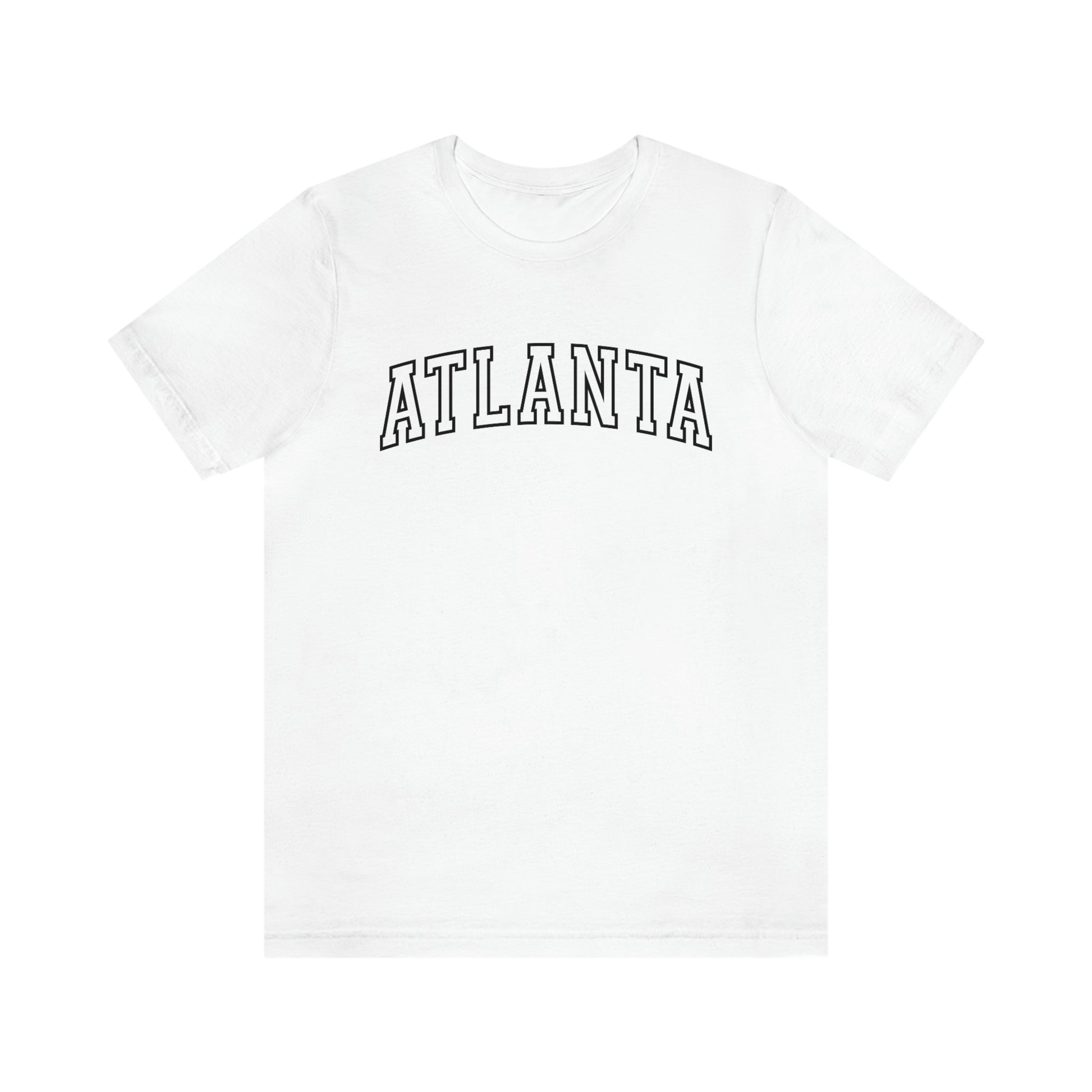 Atlanta Georgia Varsity Letters Arch Short Sleeve T-shirt
