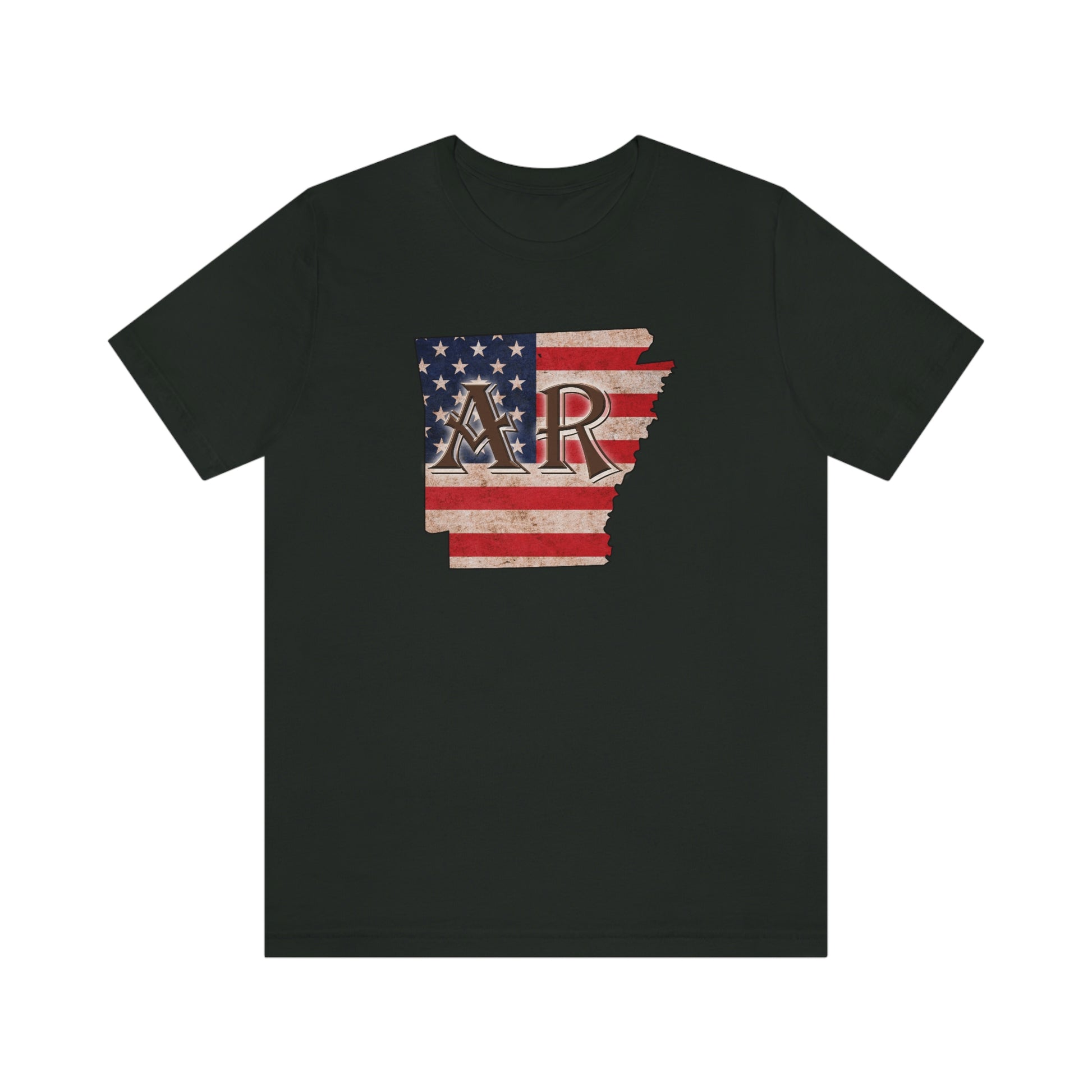 Arkansas AR US Flag Unisex Jersey Short Sleeve Tee Tshirt T-shirt