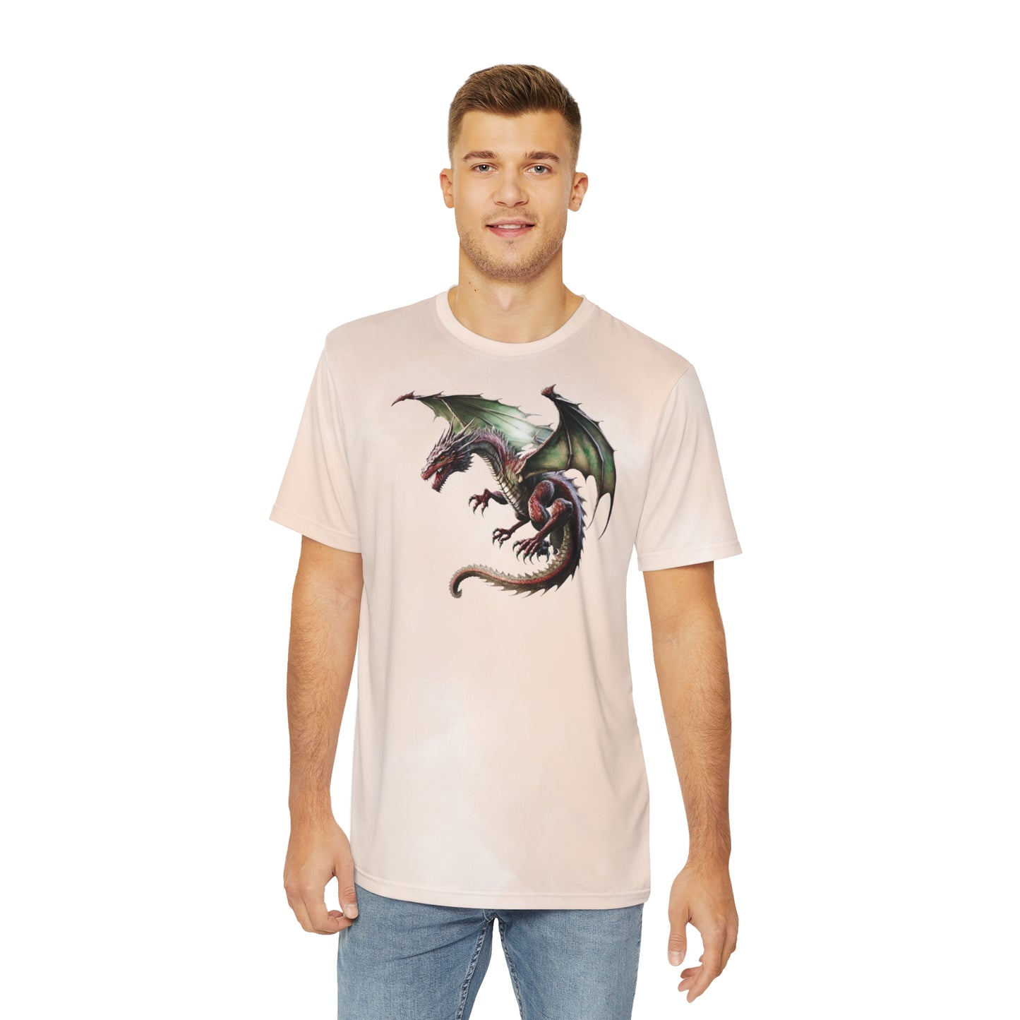 Dragon on Watercolor Background T-shirt