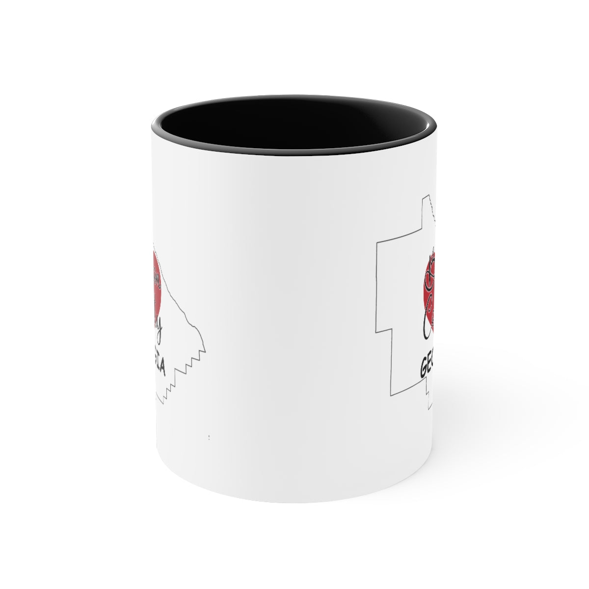 Bacon County Georgia Accent Coffee Mug, 11oz