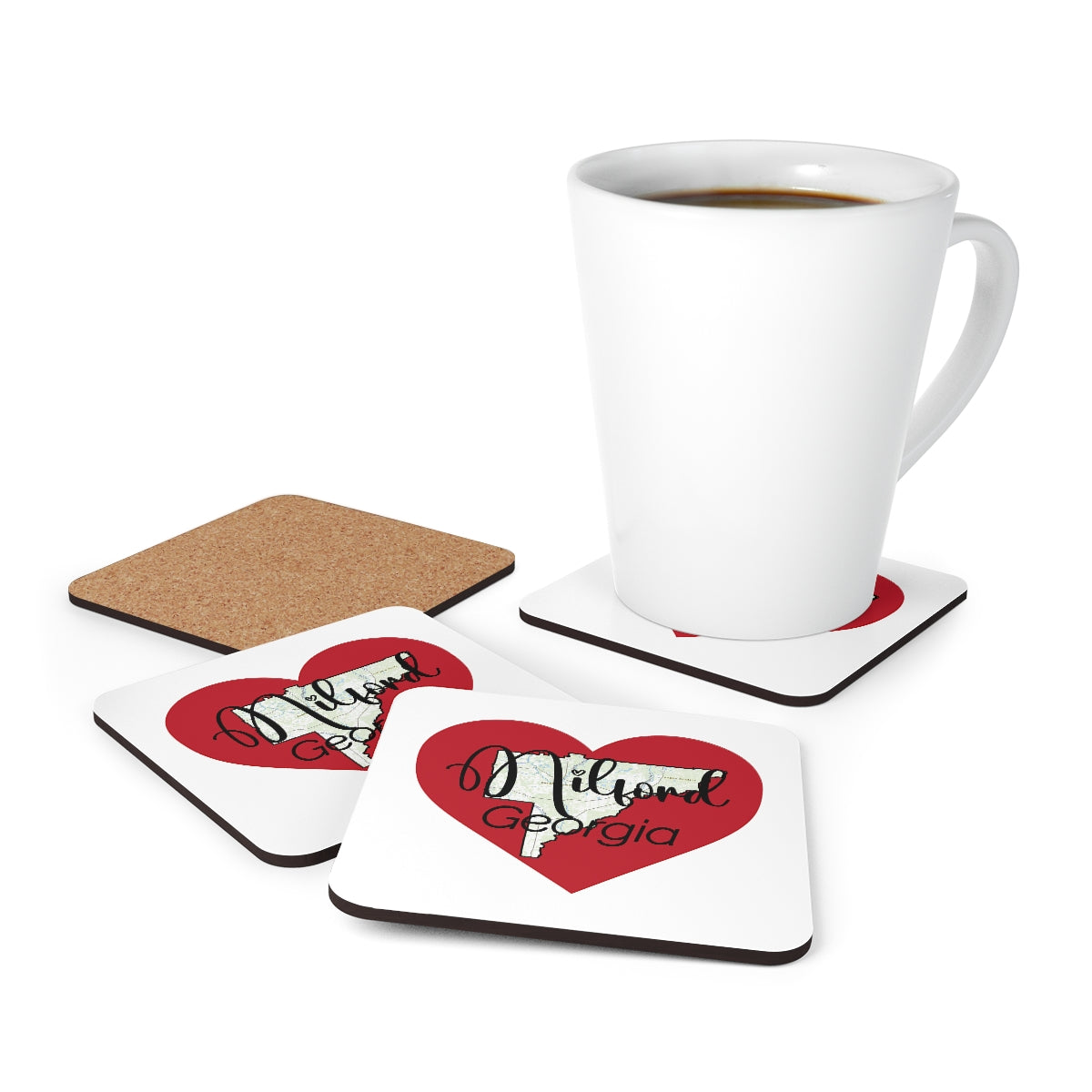 Milford Georgia Corkwood Coaster Set