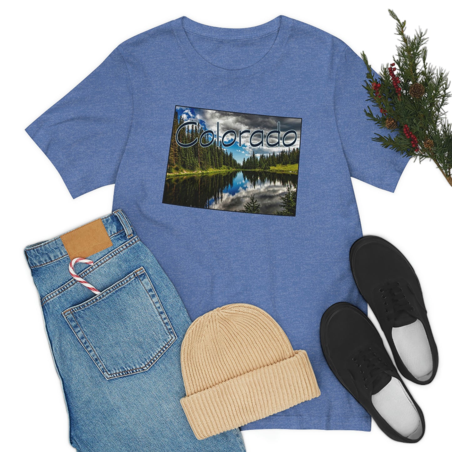 Colorado Lake Unisex Jersey Short Sleeve Tee Tshirt T-shirt