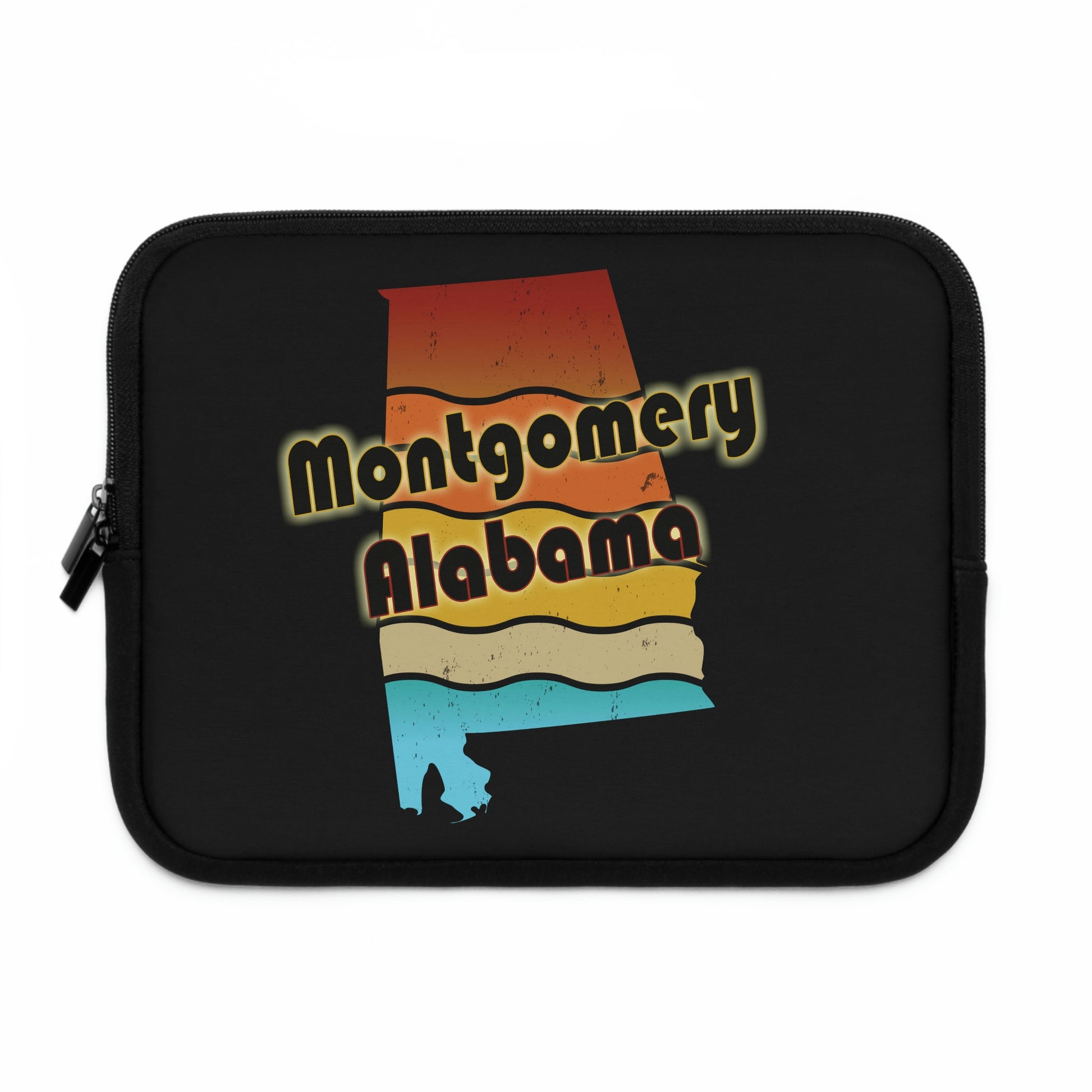 Montgomery Alabama Retro Sunset Laptop Sleeve