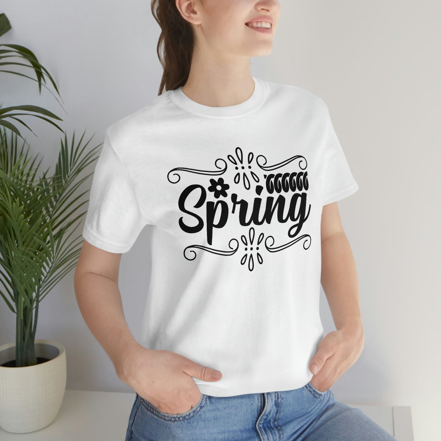 Spring with Frame Unisex Jersey Short Sleeve Tee