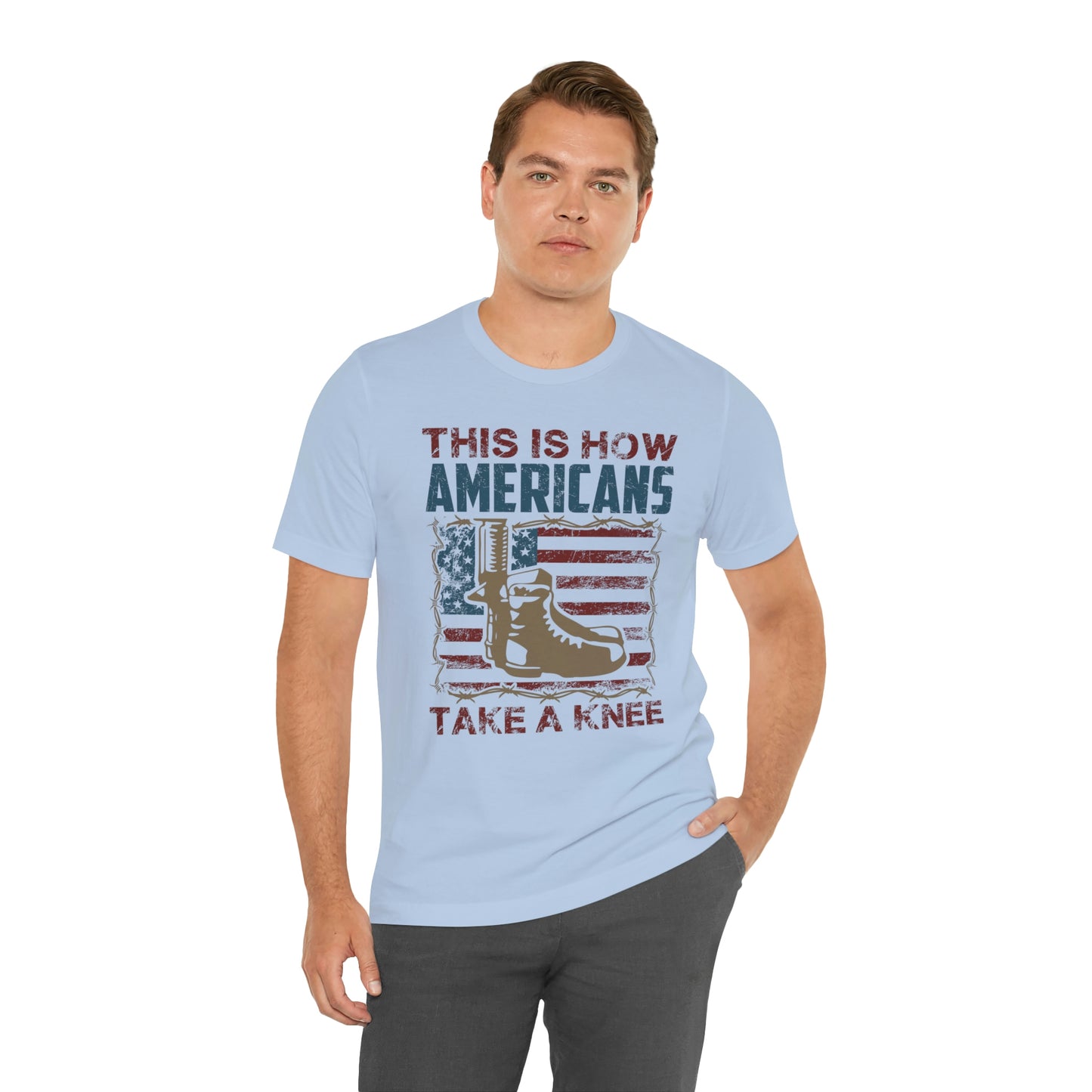 This is How Americans Take a Knee Short Sleeve T-shirt