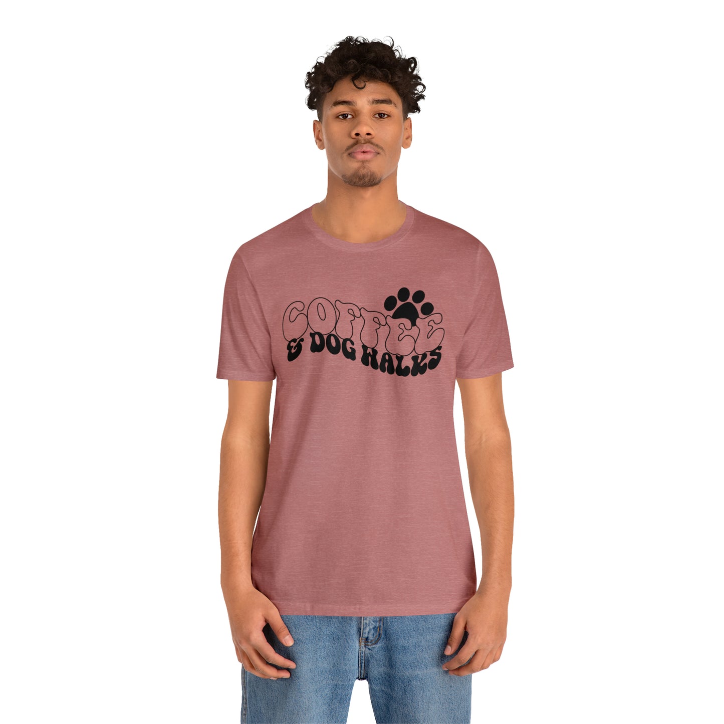 Coffee & Dog Walks Short Sleeve T-shirt