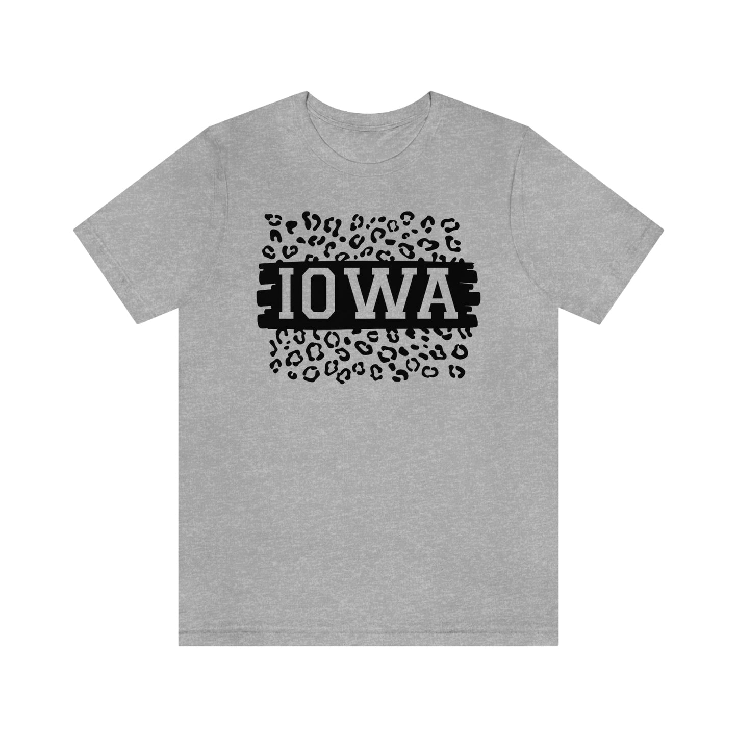 Iowa Leopard Print Short Sleeve T-shirt