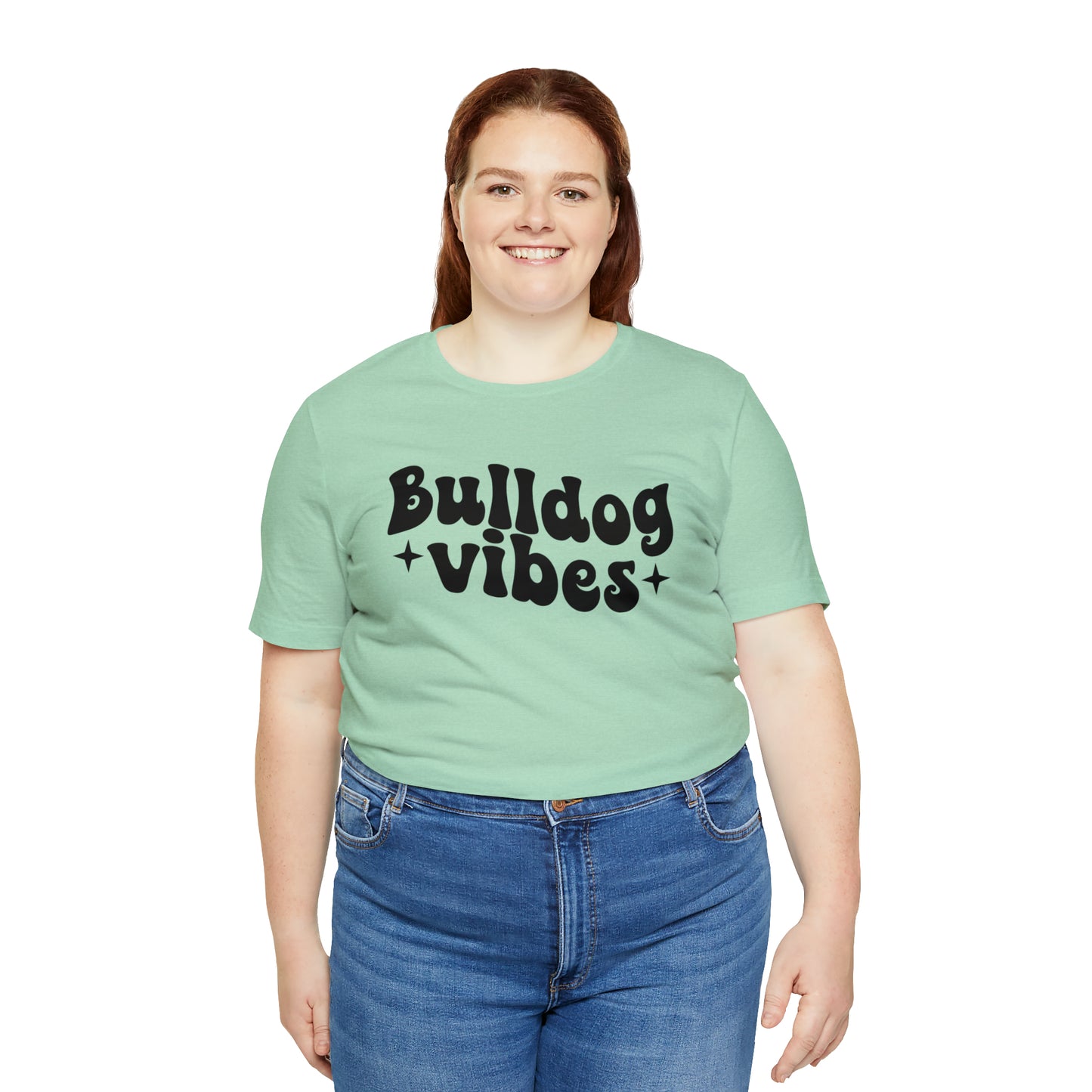 Bulldog Vibes Dog Short Sleeve T-shirt
