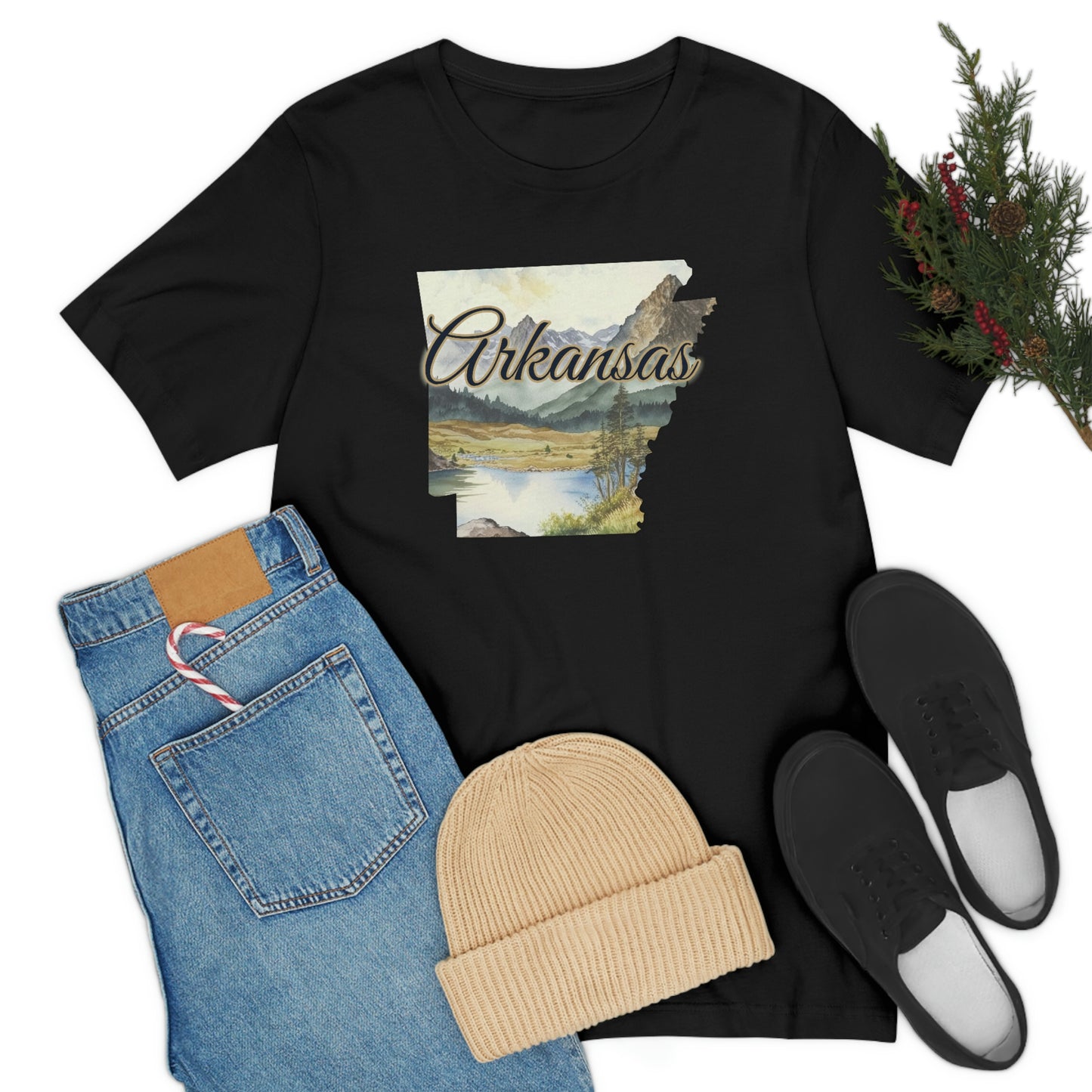 Arkansas Landscape Unisex Jersey Short Sleeve Tee Tshirt T-shirt