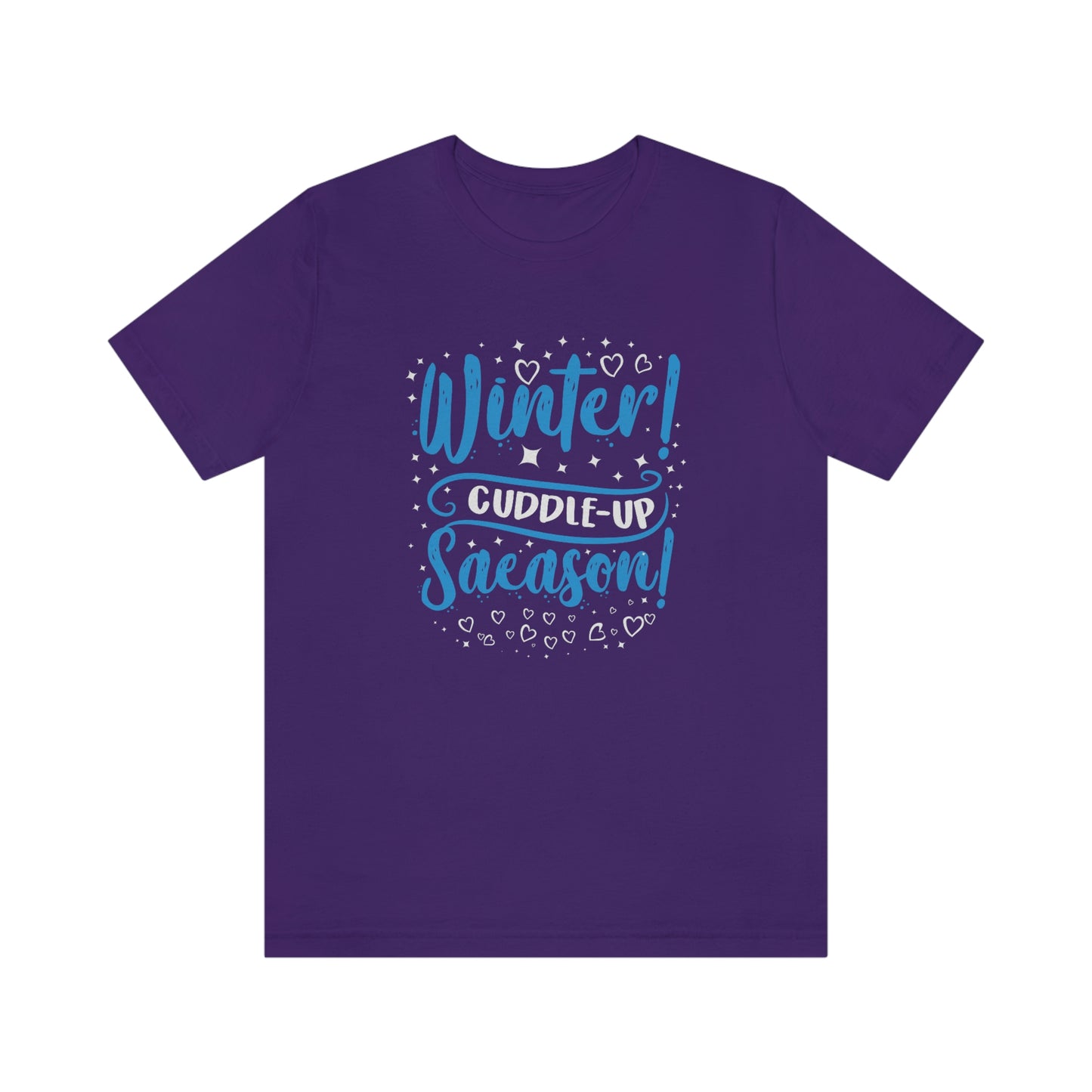 Winter Cuddle Up Season Print Unisex Jersey Short Sleeve Tee
