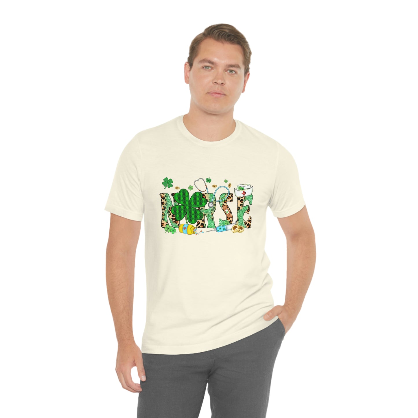 Nurse St. Patrick's Day Unisex Jersey Short Sleeve Tee