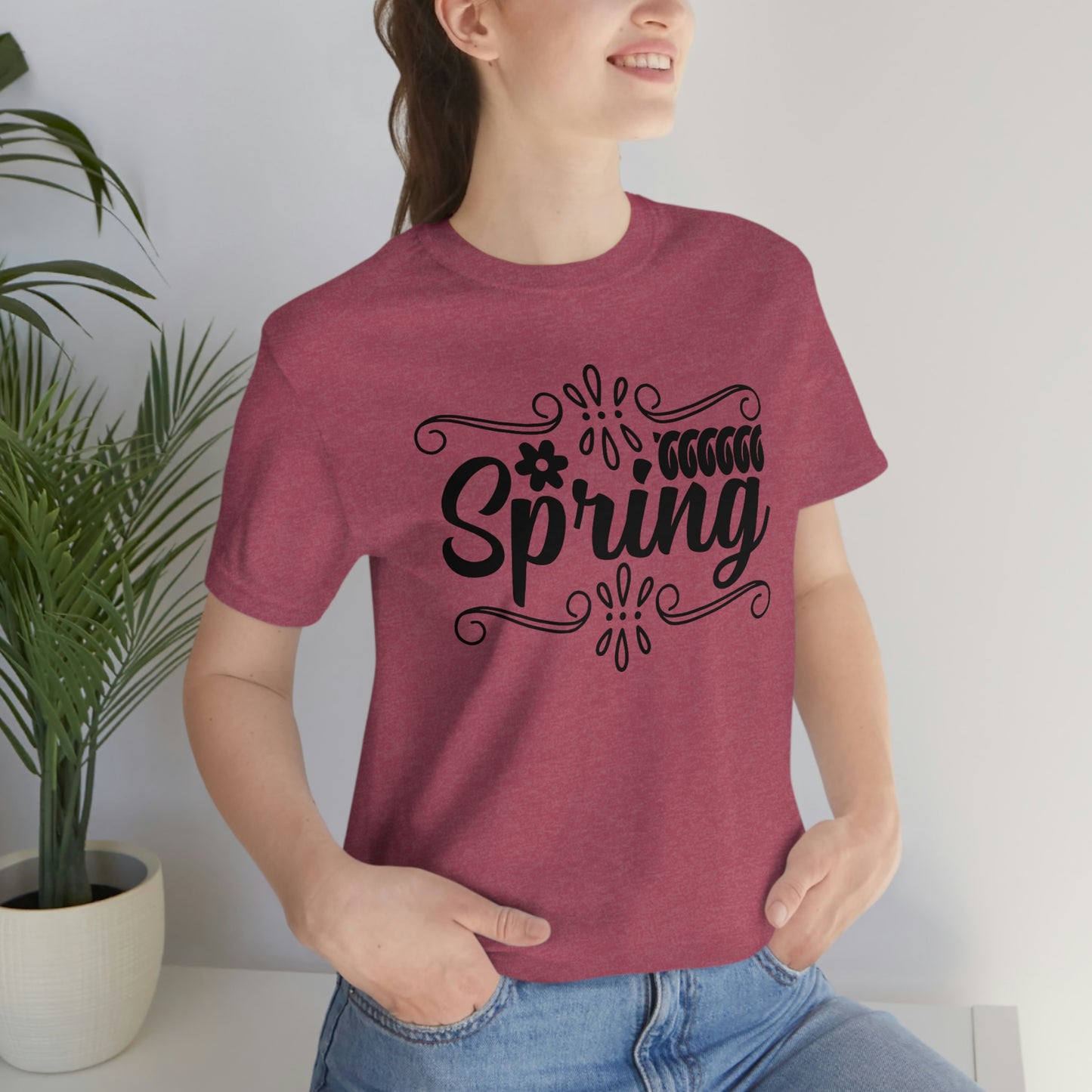 Spring with Frame Unisex Jersey Short Sleeve Tee