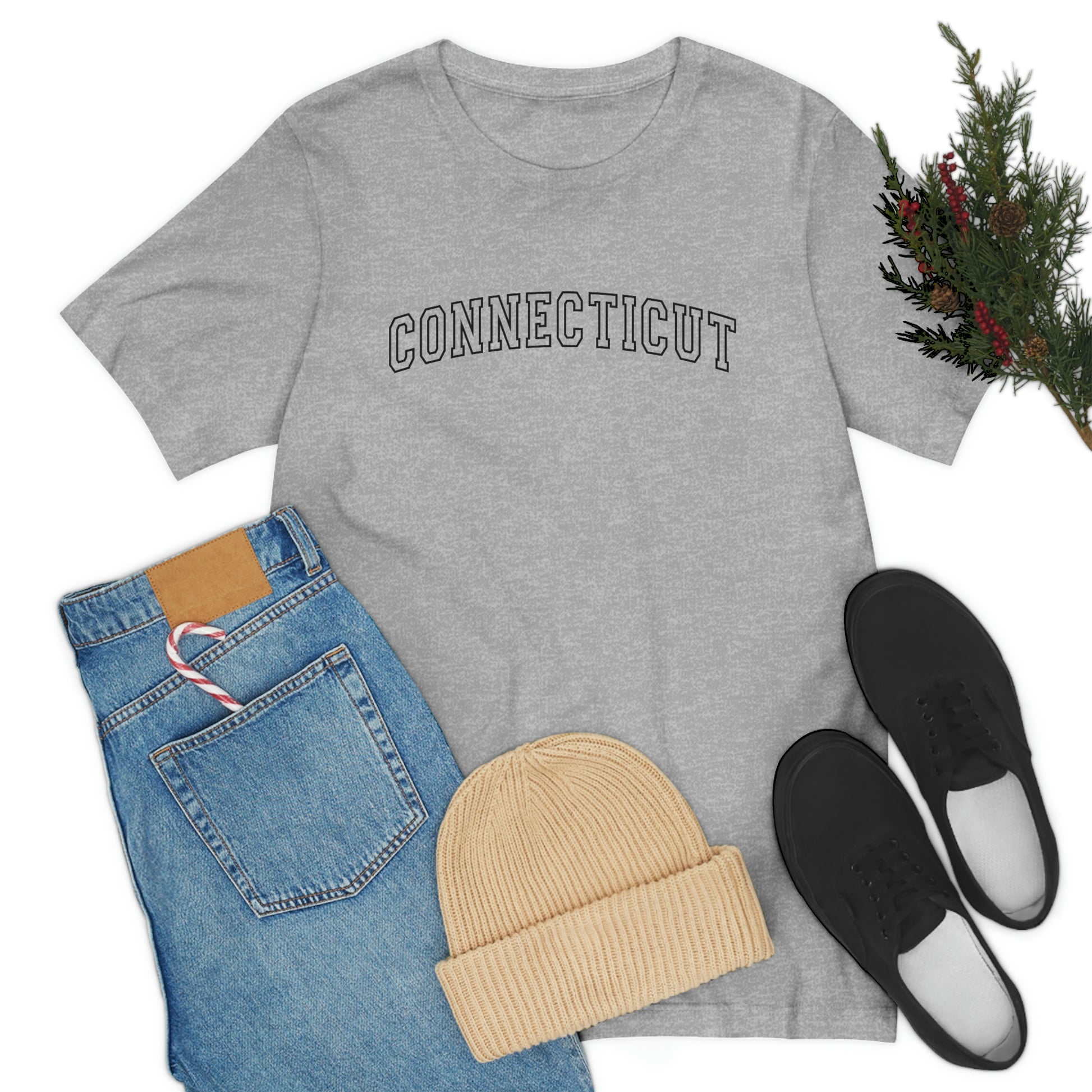 Connecticut Varsity Letters Arch Short Sleeve T-shirt