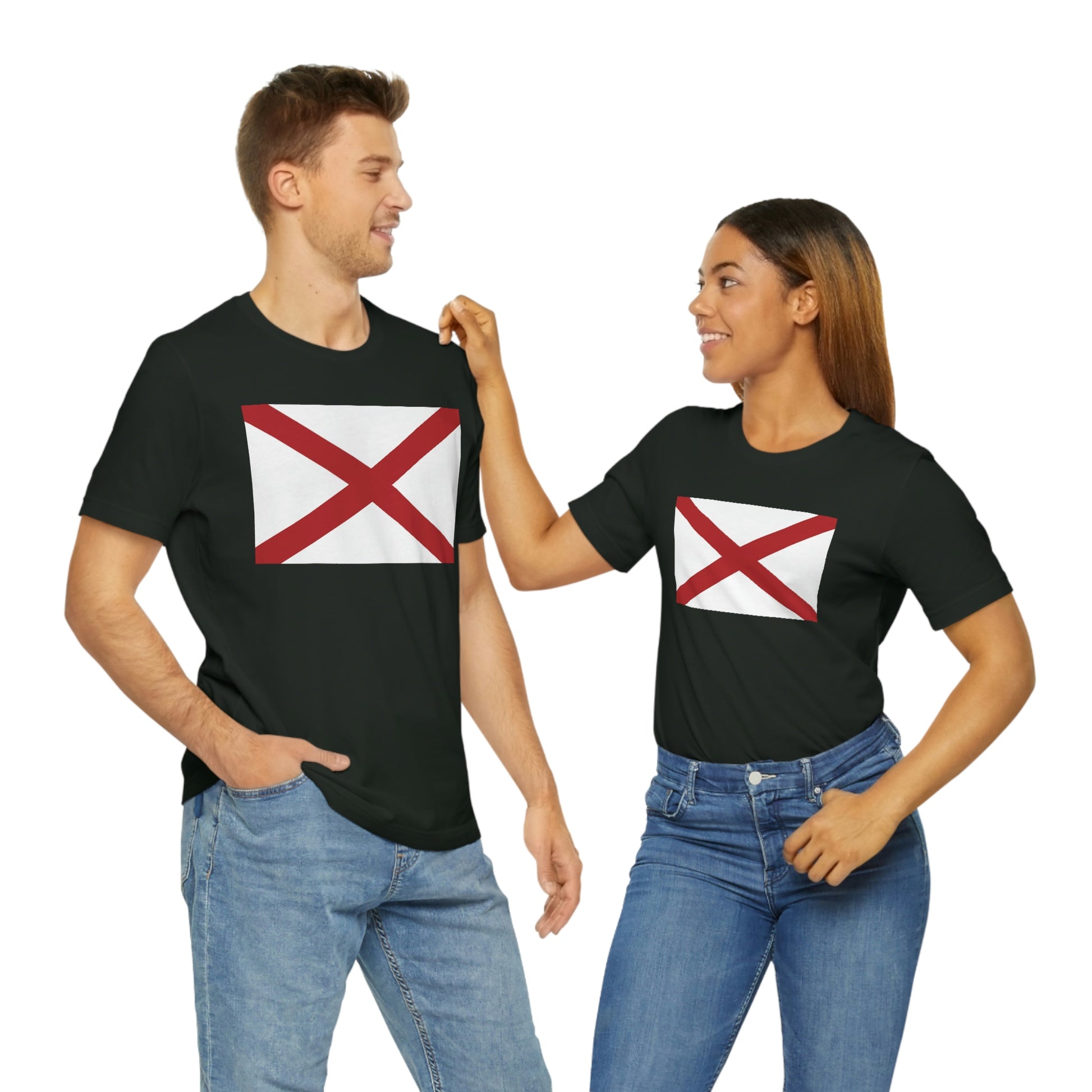 Alabama Flag Unisex Jersey Short Sleeve T-shirt