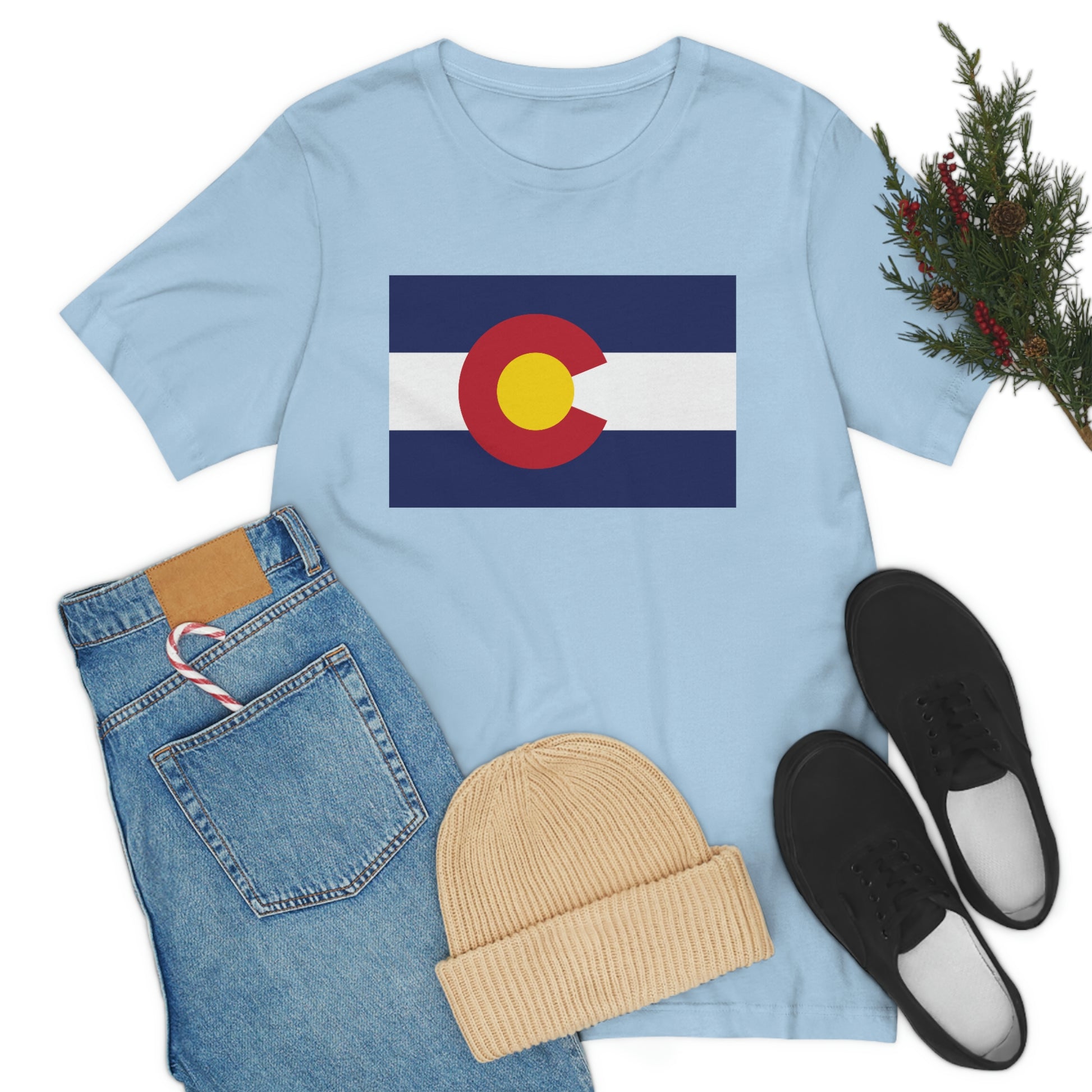 Colorado Flag Unisex Jersey Short Sleeve Tee Tshirt T-shirt