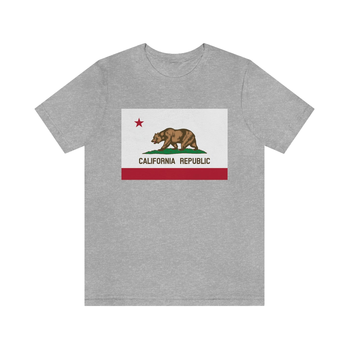 California Flag Unisex Jersey Short Sleeve Tee Tshirt T-shirt