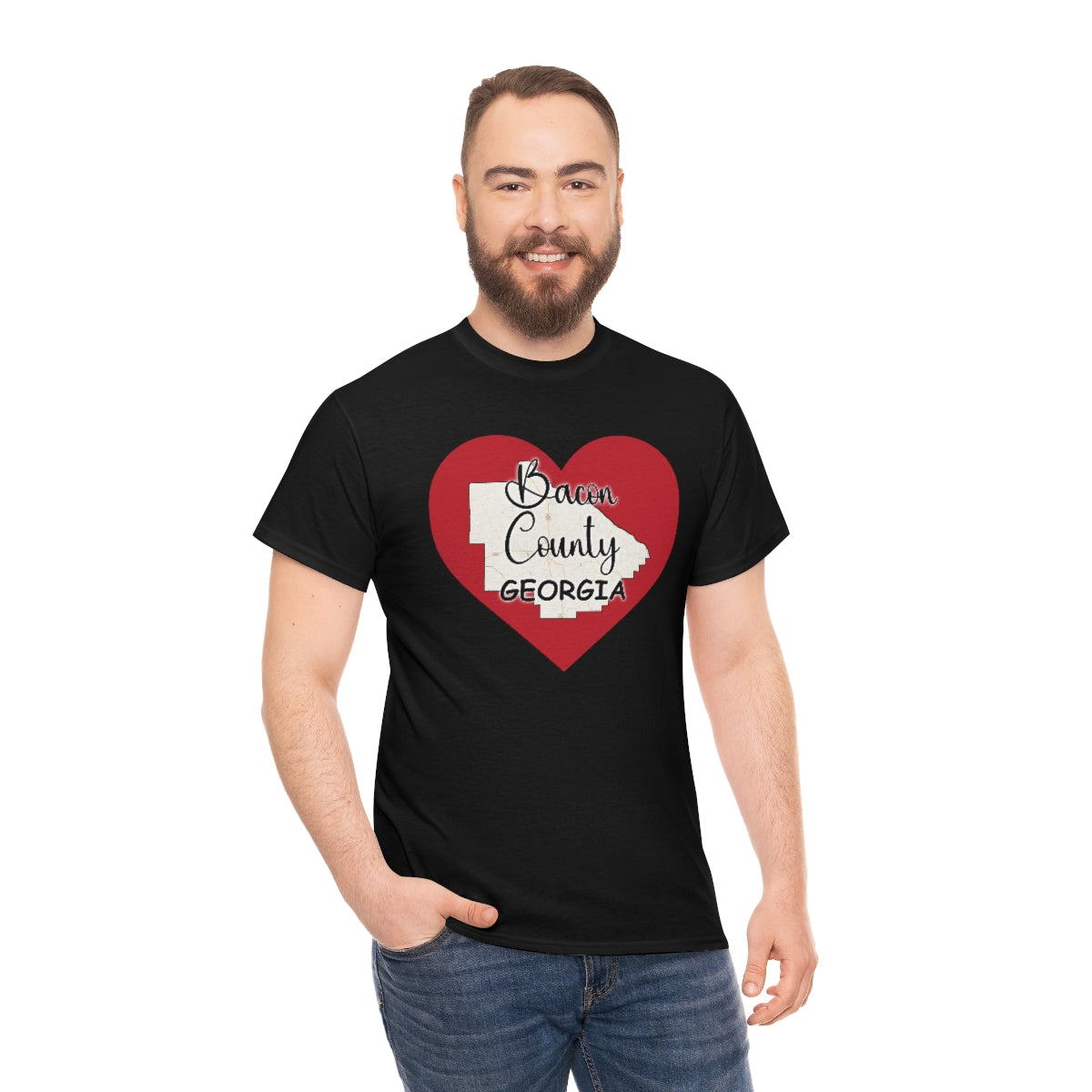 Bacon County Georgia Unisex Heavy Cotton Tee