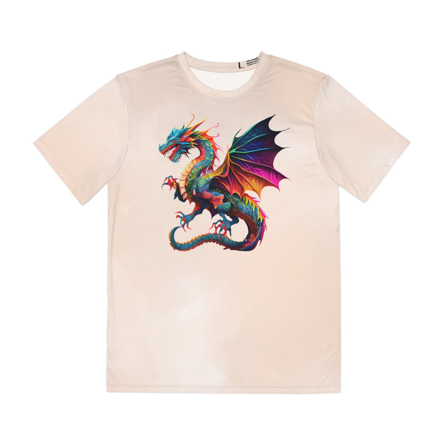 Dragon on Watercolor Background T-shirt