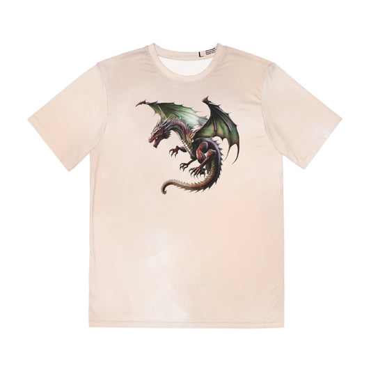 Dragon on Watercolor Background T-shirt