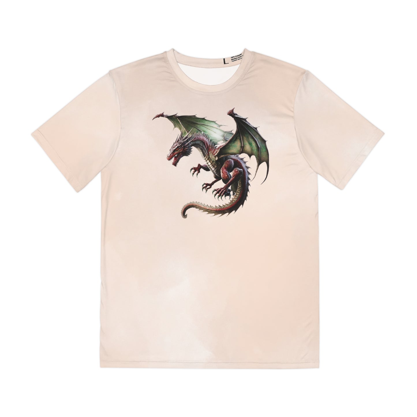 Dragon on Watercolor Background T-shirt