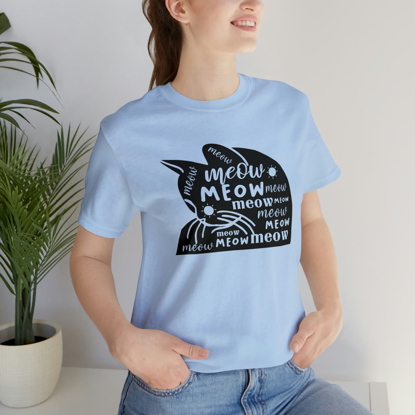 Meow Cat Short Sleeve T-shirt