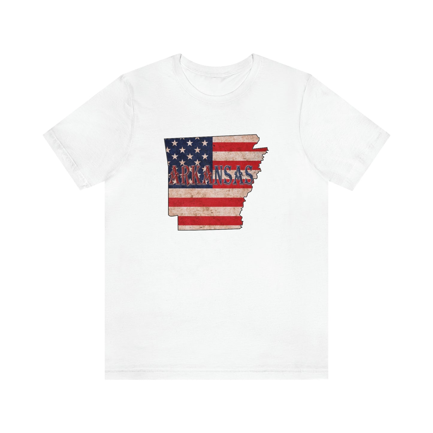 Arkansas AR US Flag Unisex Jersey Short Sleeve Tee Tshirt T-shirt