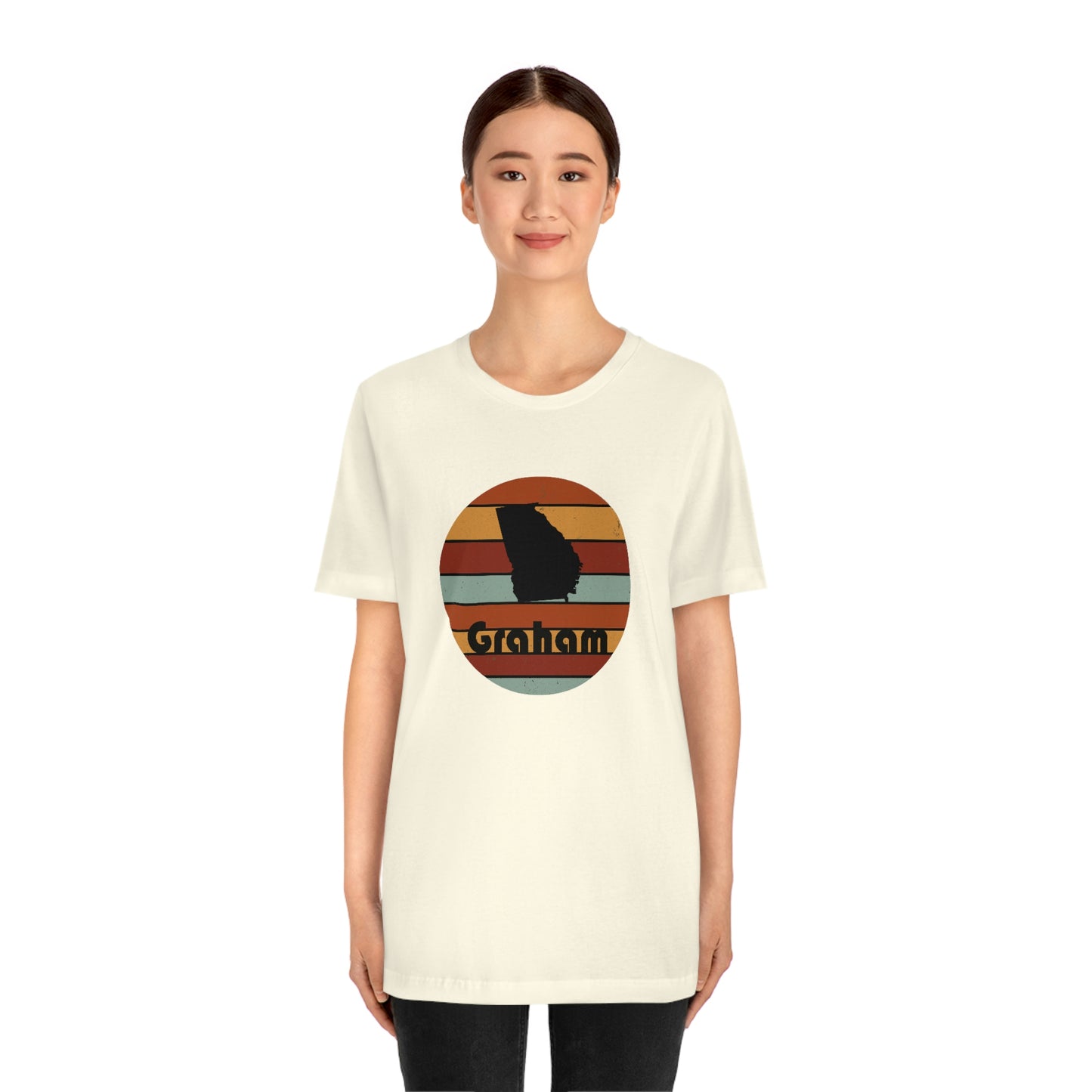 Graham Georgia Retro Sunset Unisex Jersey Short Sleeve Tee Tshirt T-shirt