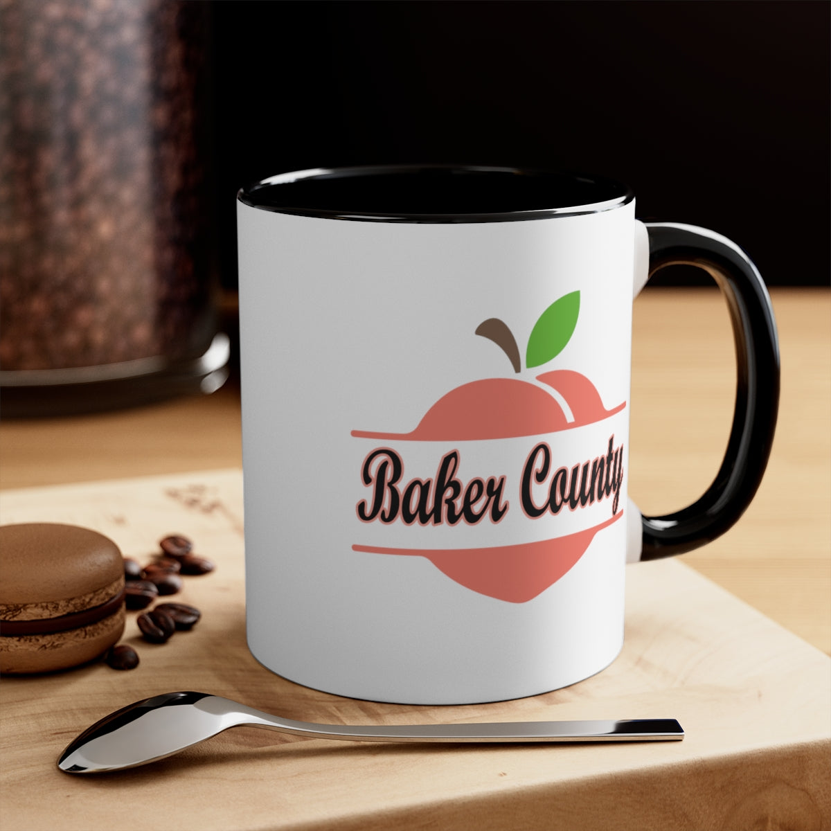 Baker County Georgia Accent Coffee Mug, 11oz