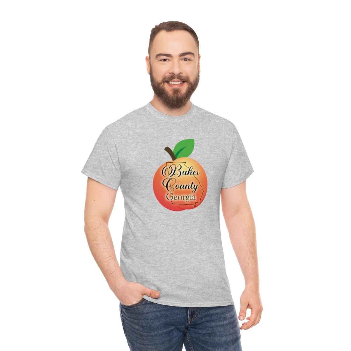 Baker County Georgia Unisex Heavy Cotton Tee