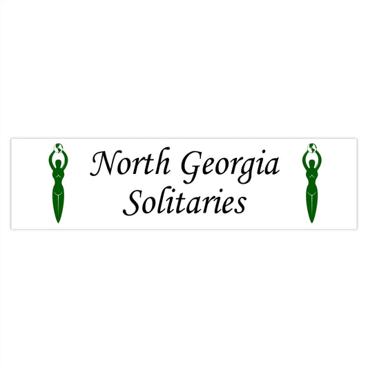 North Georgia Solitaries Bumper Sticker 3 sizes