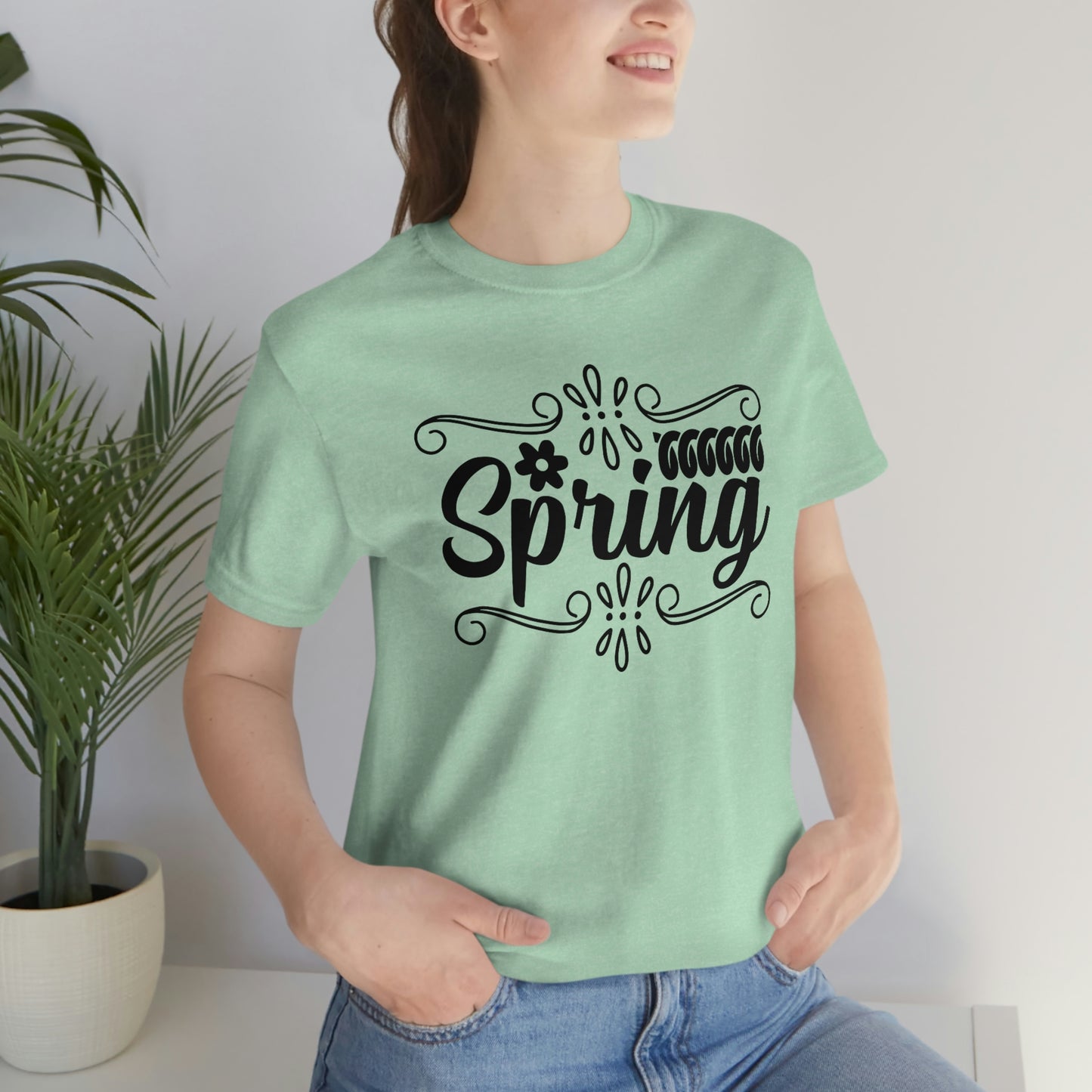 Spring with Frame Unisex Jersey Short Sleeve Tee