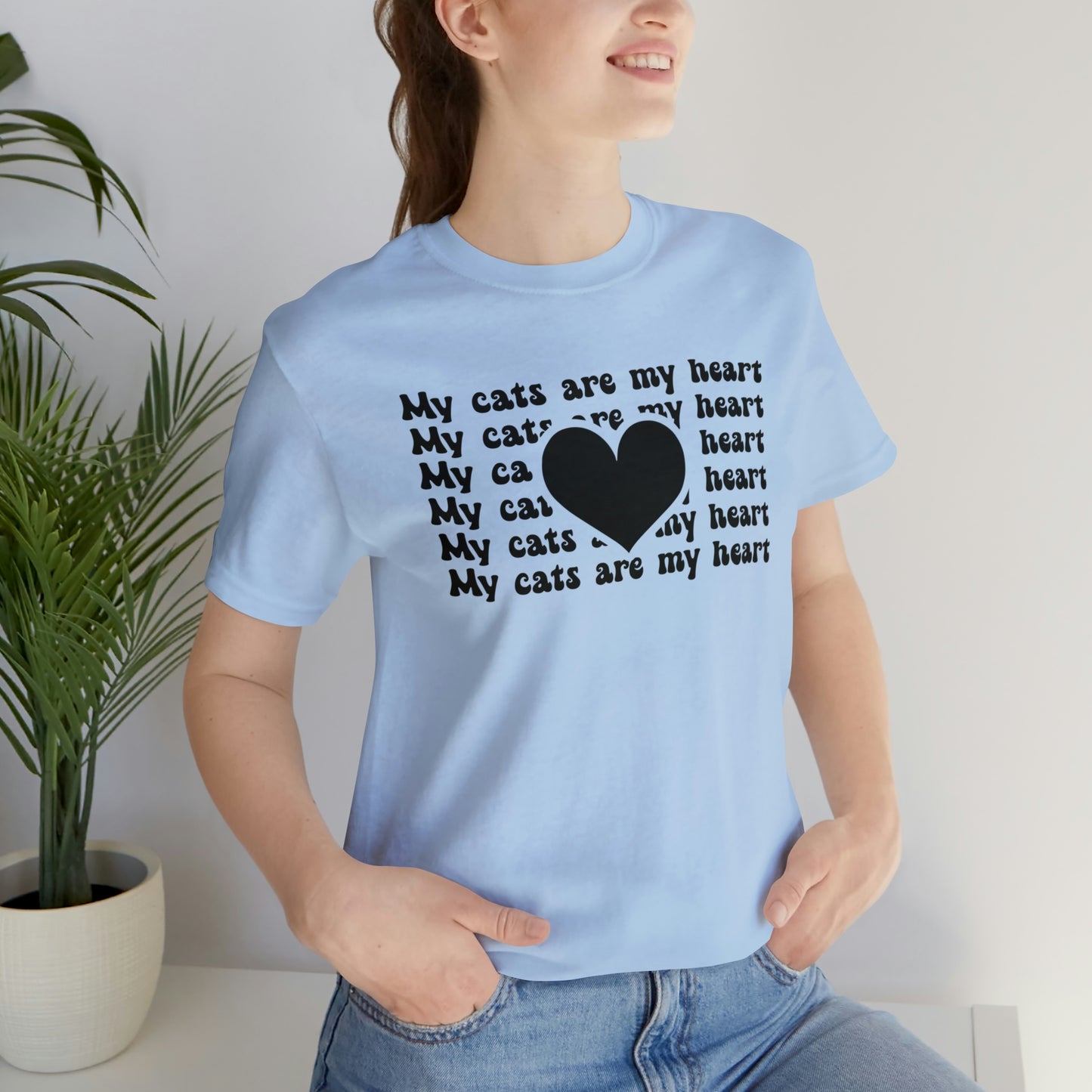 My Cats Are My Heart Short Sleeve T-shirt