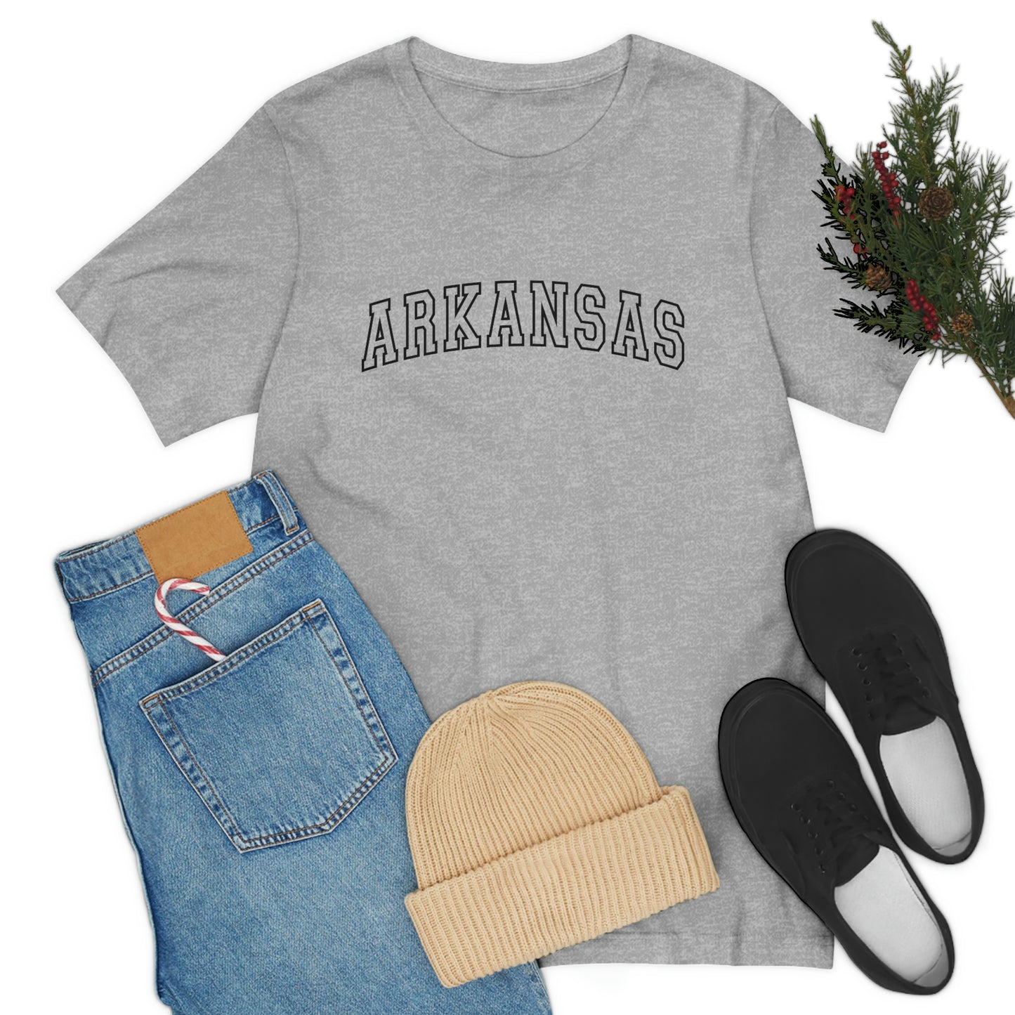 Arkansas Varsity Letters Arch Unisex Jersey Short Sleeve Tee Tshirt T-shirt