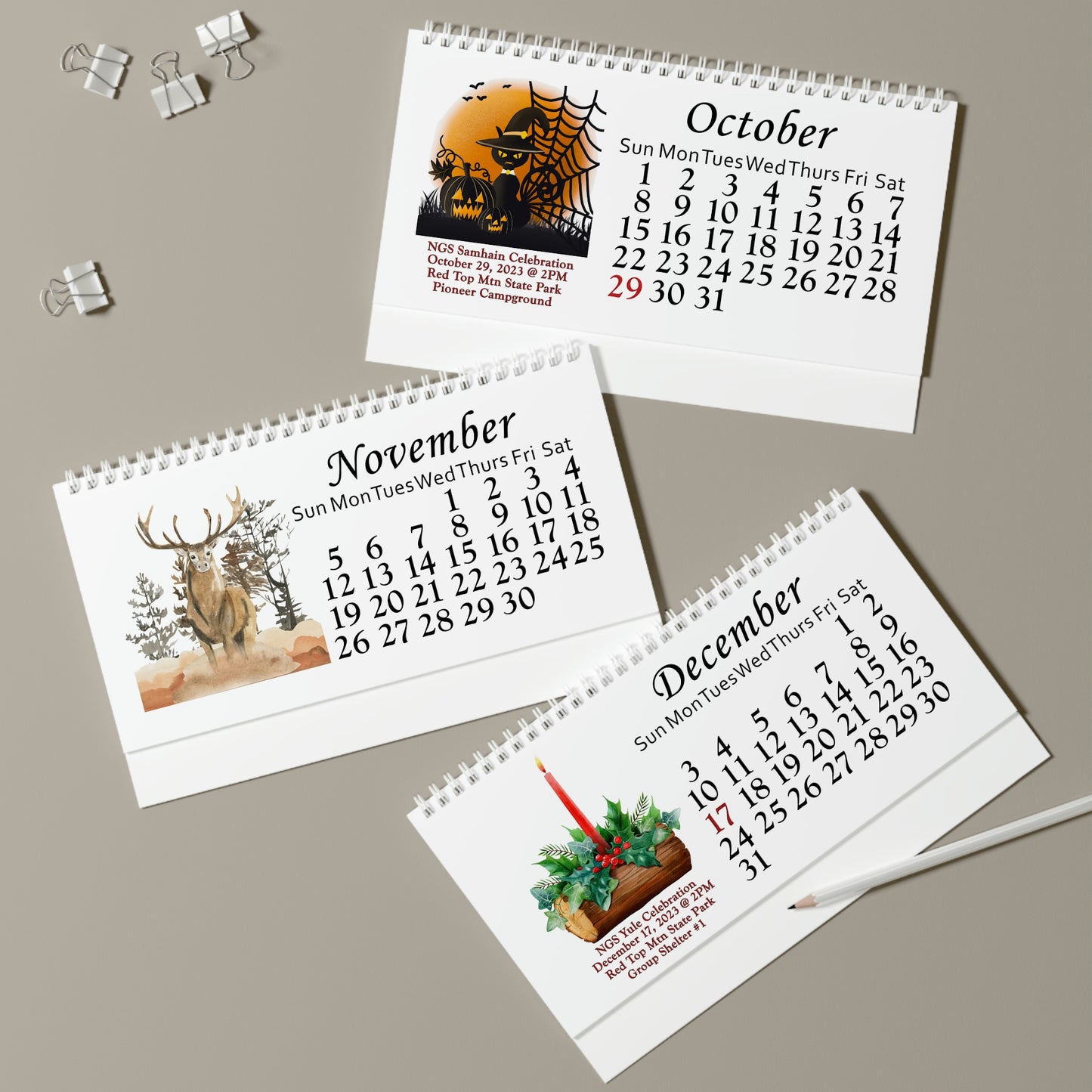 NGS 2023 Desk Calendar